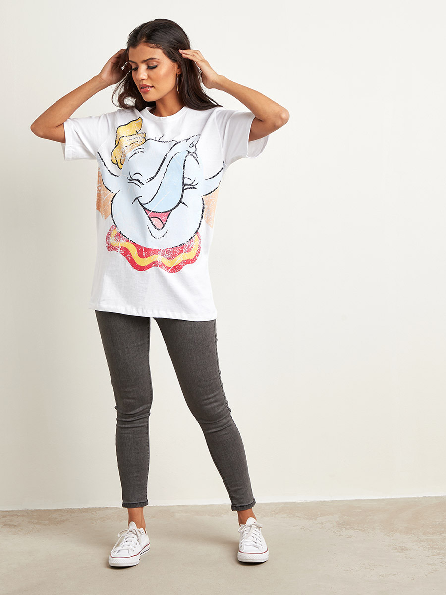 تيشيرت مطبوع بقصة واسعة من ستايلي-women-clothing-tshirts-image-2