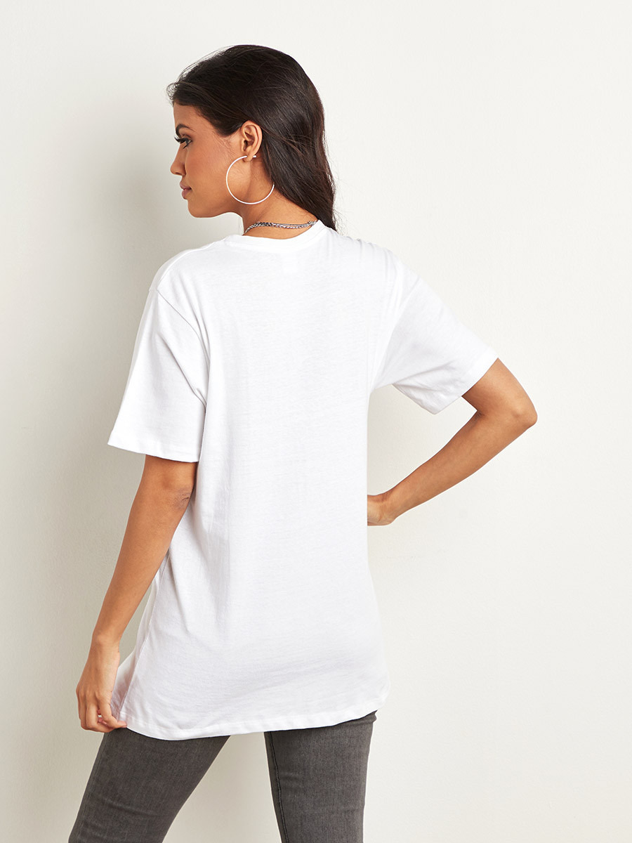 تيشيرت مطبوع بقصة واسعة من ستايلي-women-clothing-tshirts-image-3