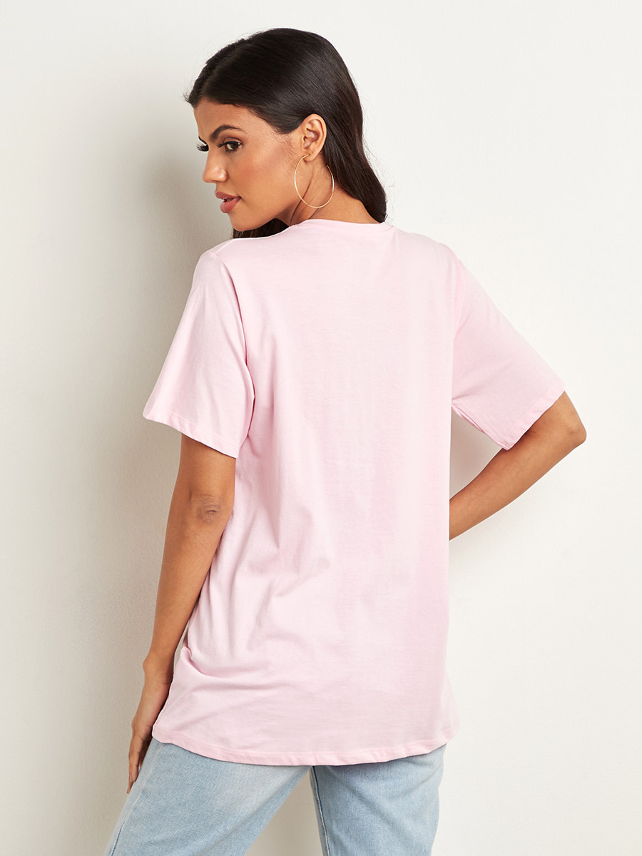 Styli Disney Princess Squad Printed Oversized T-shirt-women-clothing-tshirts-image-3