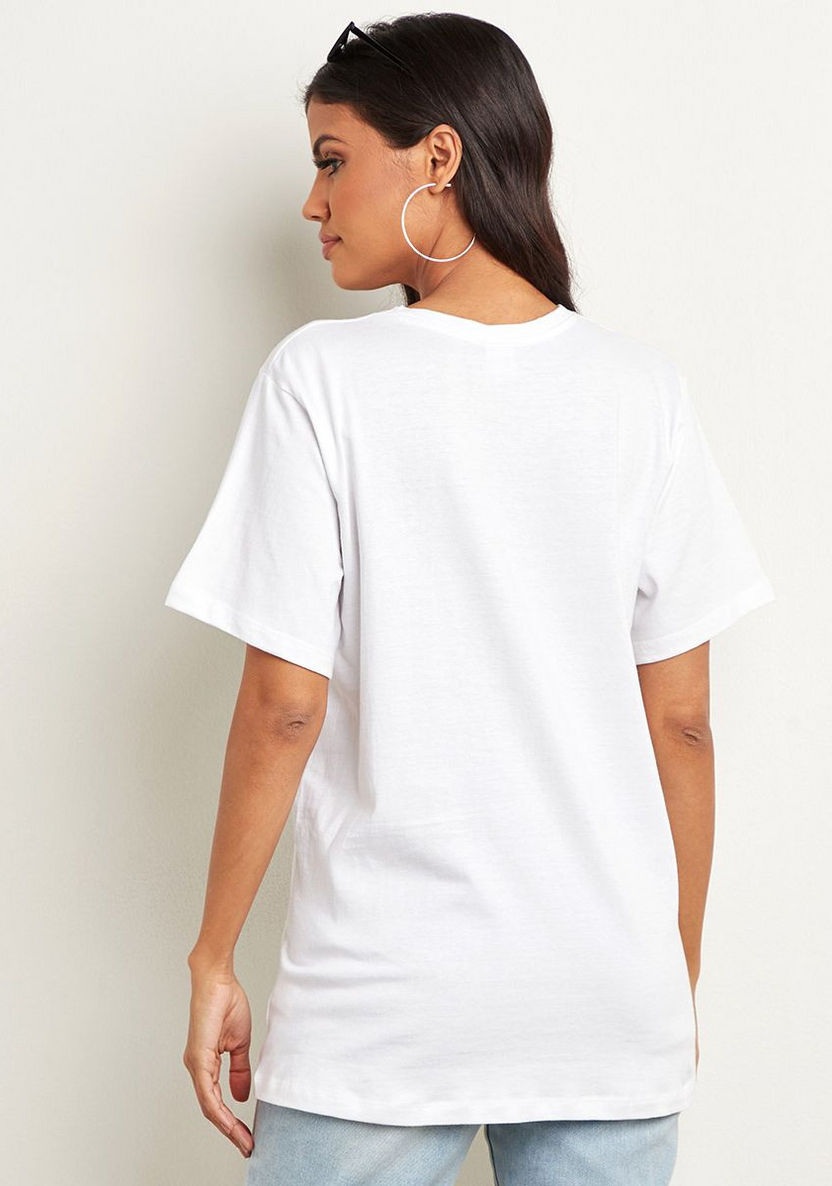 Shop Styli Disney Princess Squad Printed Oversized T-shirt Online