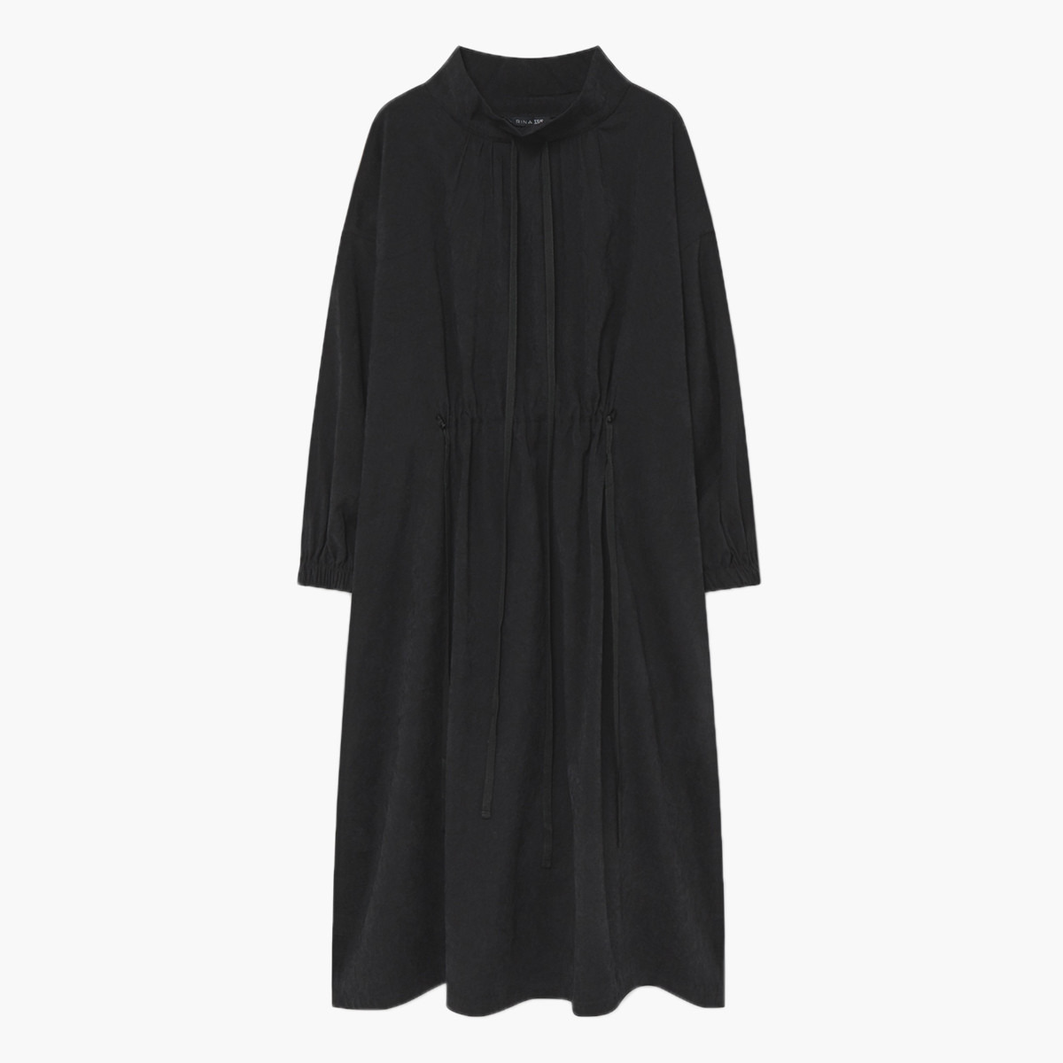 Rina Solid Midi A-line Dress with Long Sleeves-women-clothing-dresses-image-4