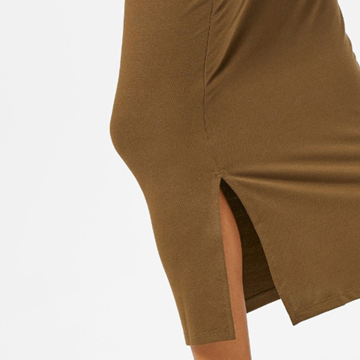 تنورة سادة ضيقة بقصة عادية وخصر متوسط الارتفاع من رينا-women-clothing-bottoms-skirts-image-2