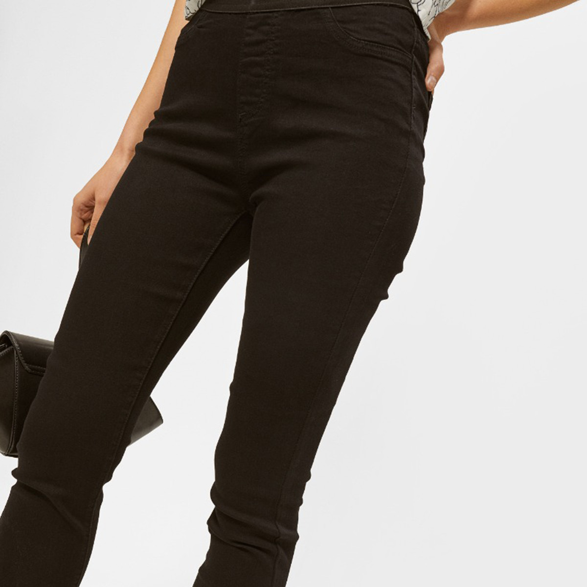 بنطلون ضيق بقصّة سكيني سادة بطول الكاحل وخصر متوسط الإرتفاع من رينا-women-clothing-bottoms-leggings-image-1