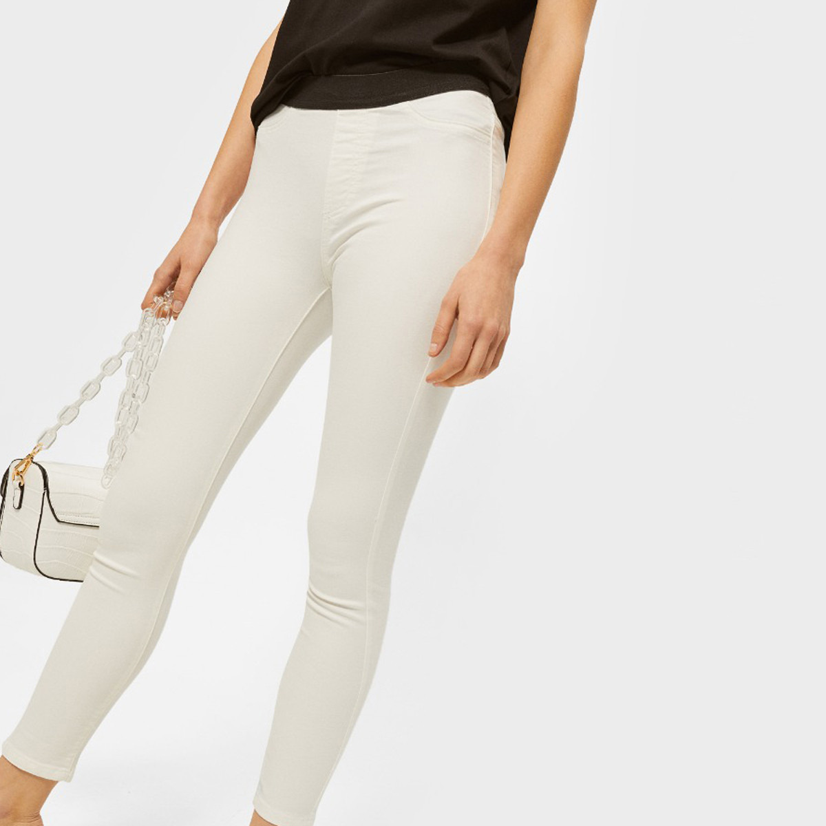 بنطلون ضيق بقصّة سكيني سادة بطول الكاحل وخصر متوسط الإرتفاع من رينا-women-clothing-bottoms-leggings-image-8