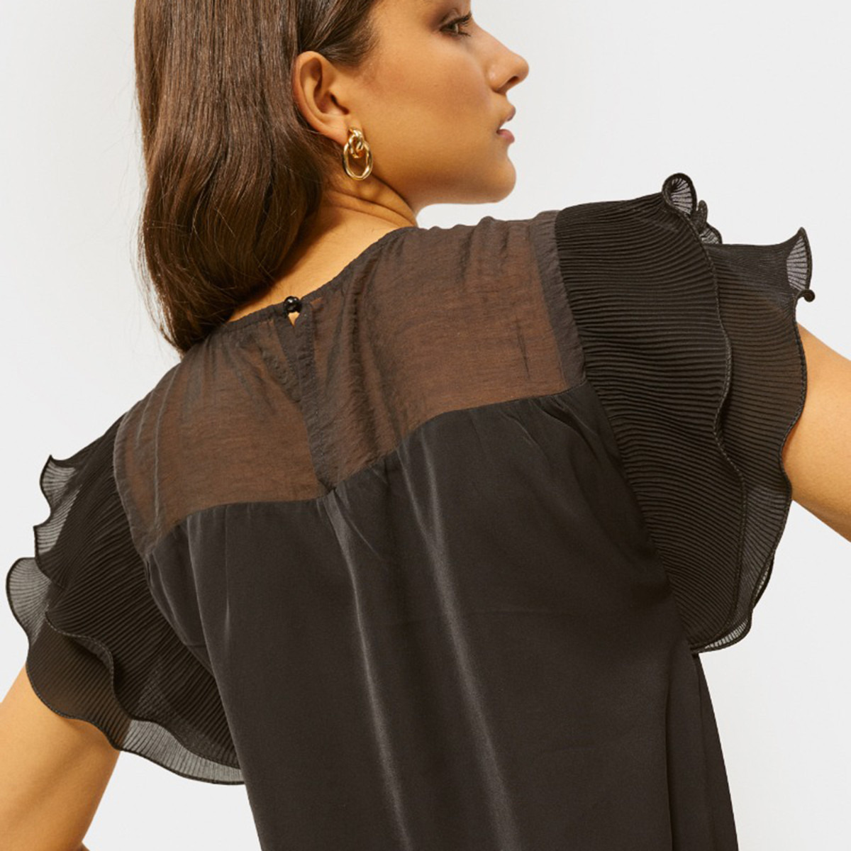 Rina Solid Crew Neck Top with Cap Sleeves-women-clothing-shirtsandblouses-blouses-image-3