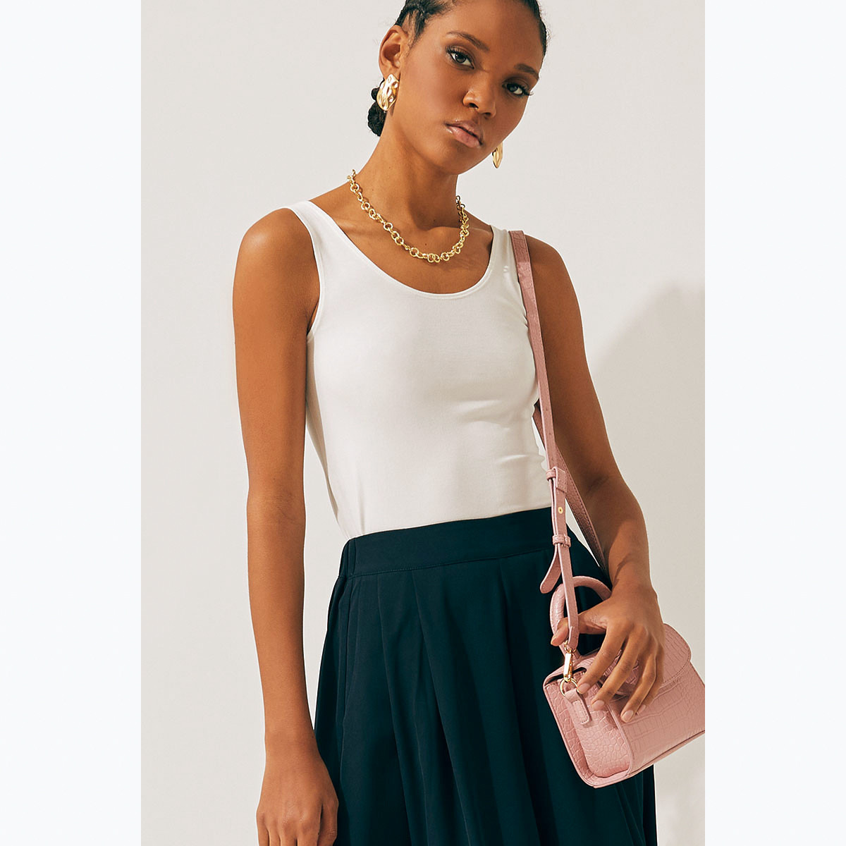 Rina Solid Sleeveless Vest with Scoop Neck-women-clothing-tshirts-image-4
