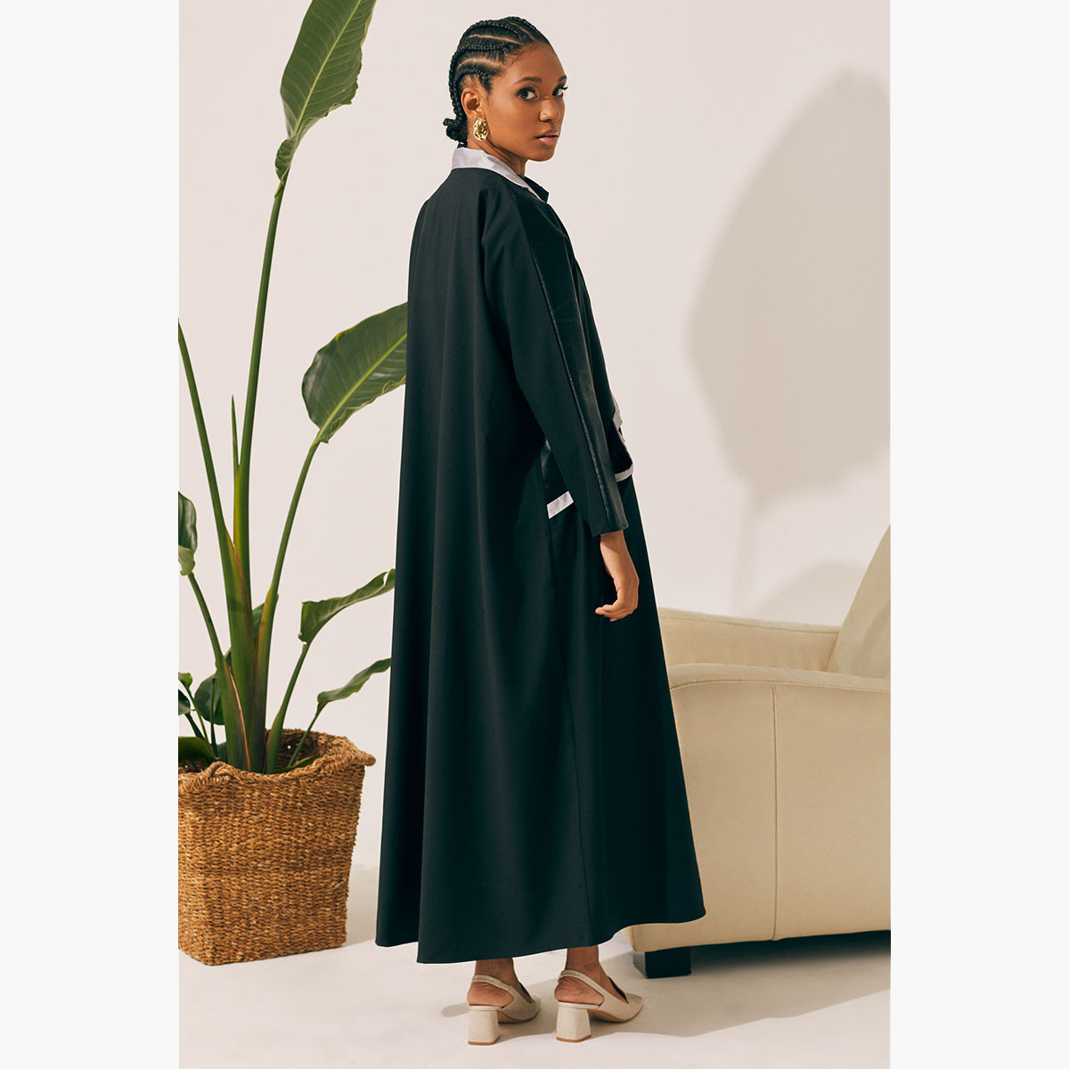 Rina Solid Open Front Abaya with Notch Lapel-women-clothing-dresses-image-4