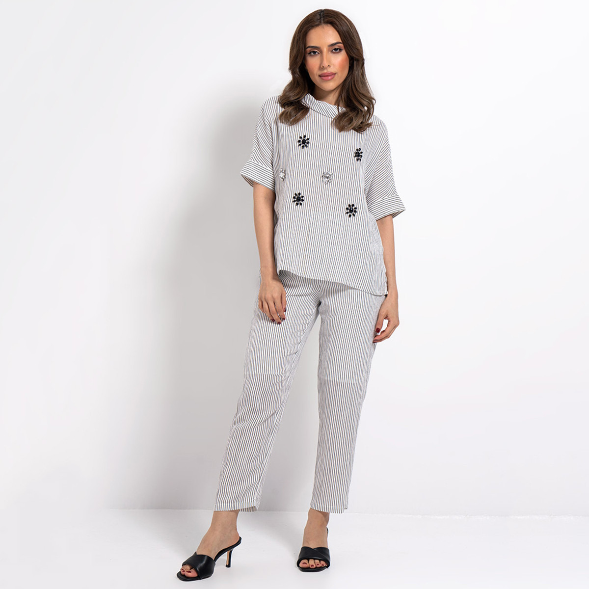 Rina Striped Trousers with Semi-Elasticated Waistband-women-clothing-bottoms-trousers-image-3