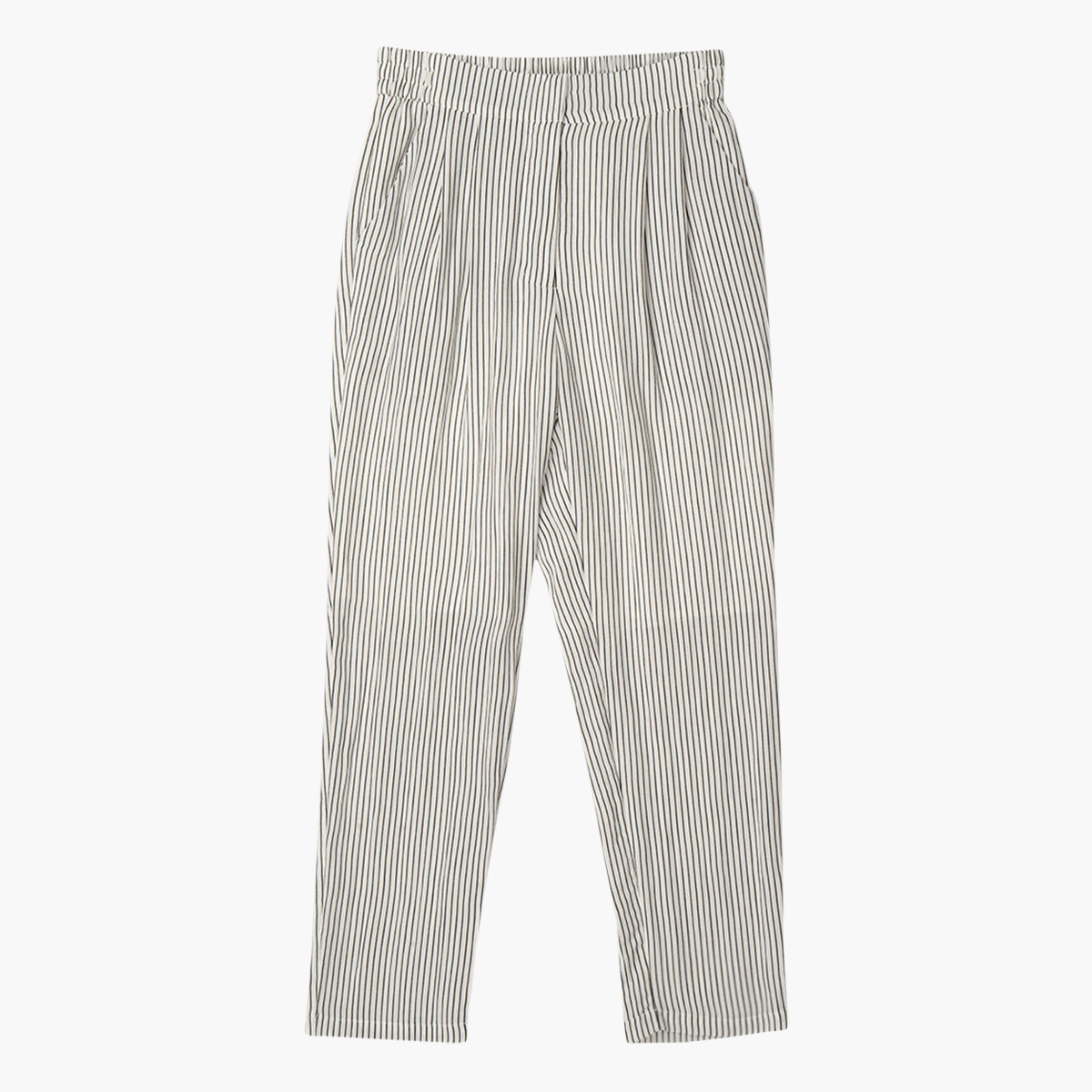 بنطلون مقلّم بخصر شبه مطّاطي من رينا-women-clothing-bottoms-trousers-image-4