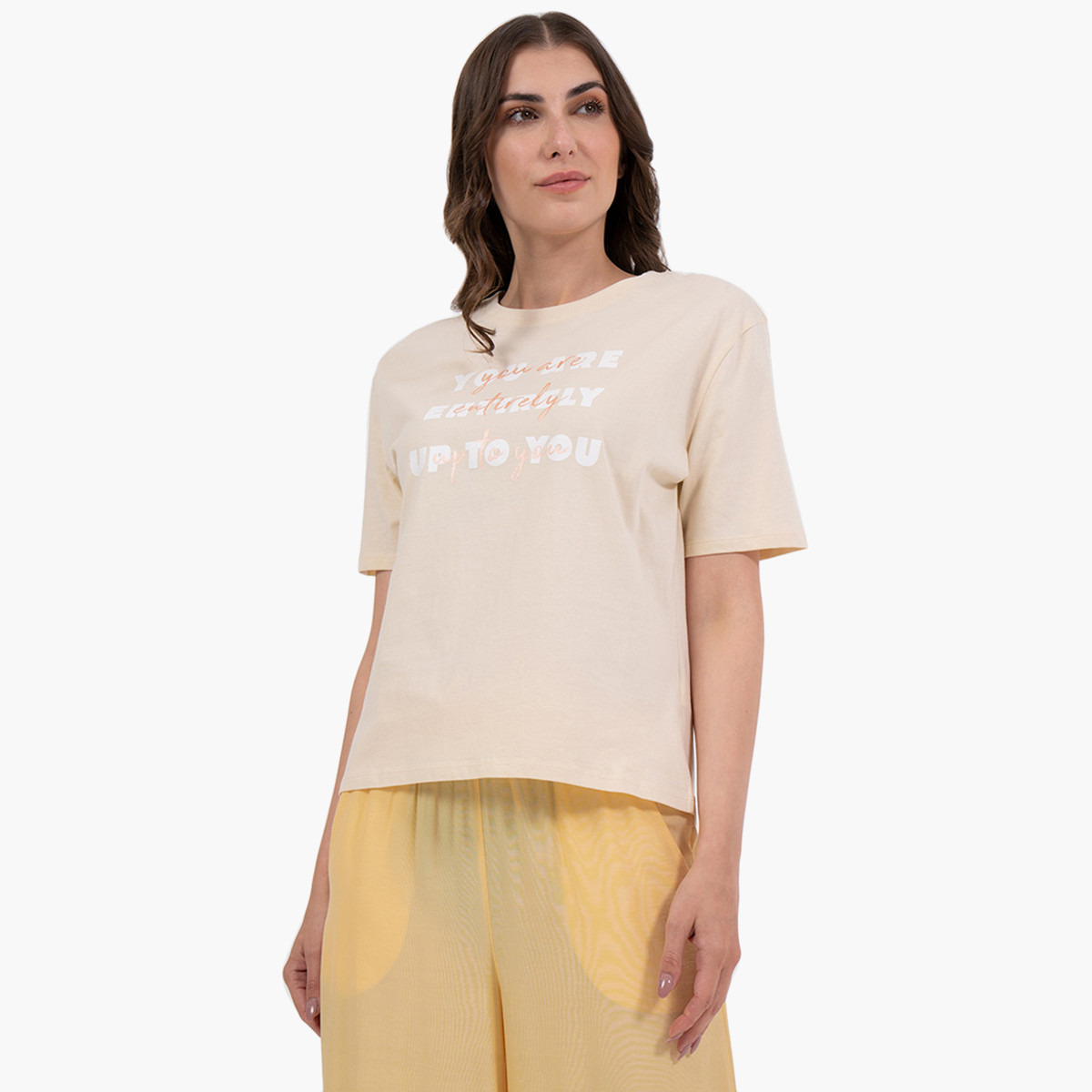 رينا  اللون البيج تي شيرت-women-clothing-tshirts-image-2