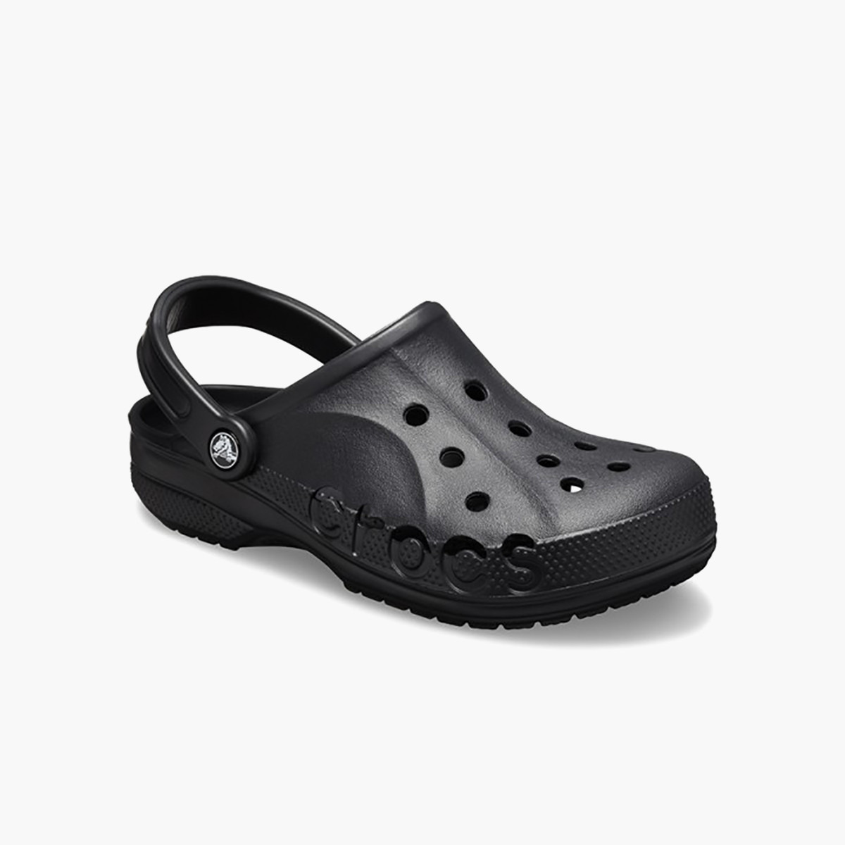 Crocs Unisex Black Round Toe Cut Out Detail Baya Clogs-women-shoes-sandals-flats-image-2