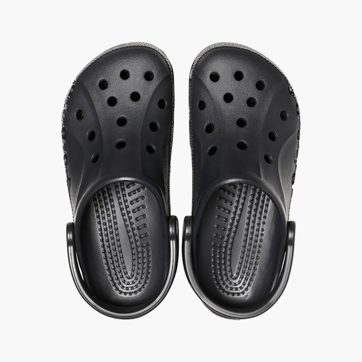 Crocs Unisex Black Round Toe Cut Out Detail Baya Clogs-women-shoes-sandals-flats-image-5
