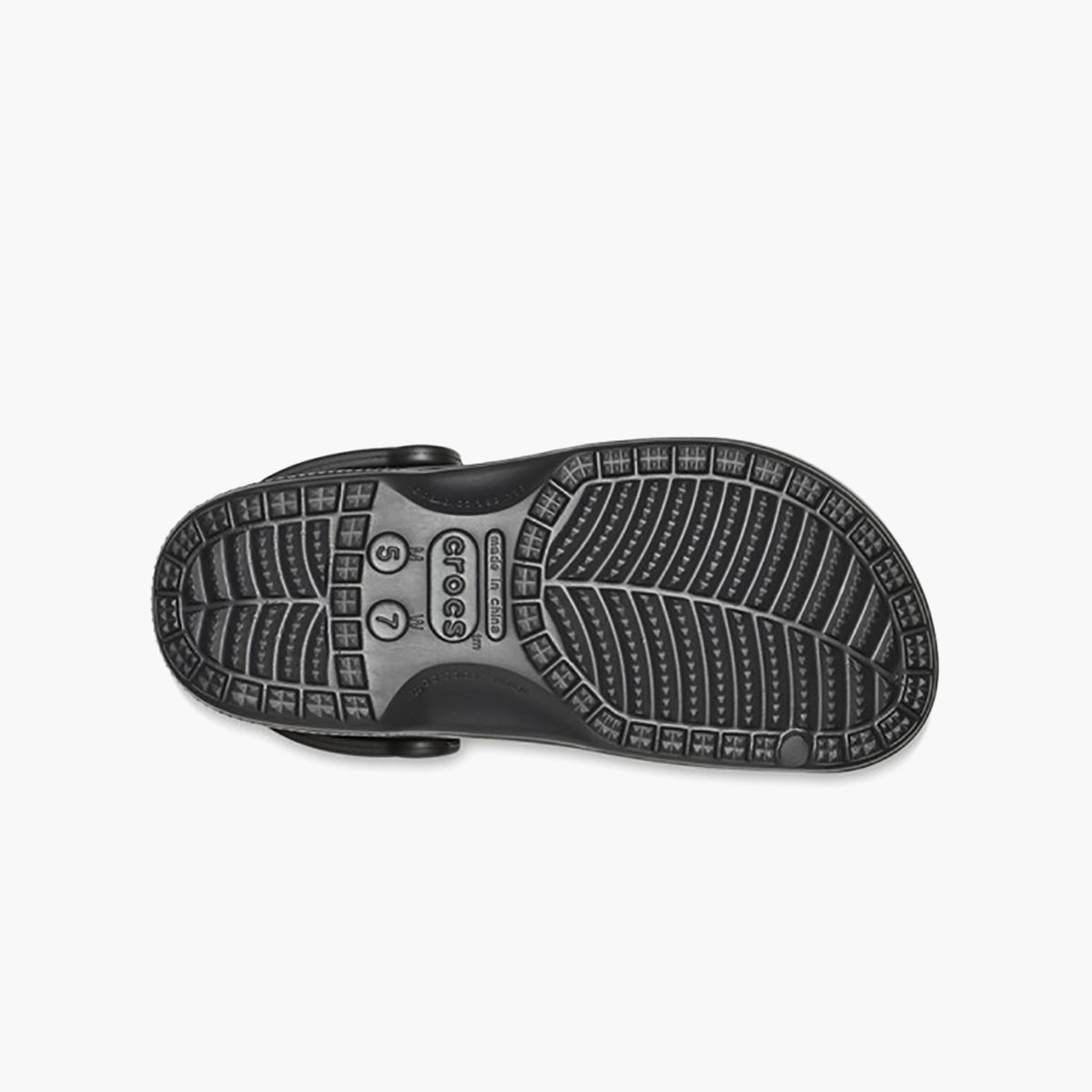 Crocs Unisex Black Round Toe Cut Out Detail Baya Clogs-women-shoes-sandals-flats-image-6