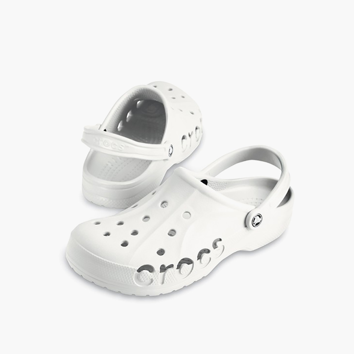 قباقيب كروكس بايا للجنسين ابيض بمقدمة دائرية دائري-women-shoes-sandals-flats-image-1