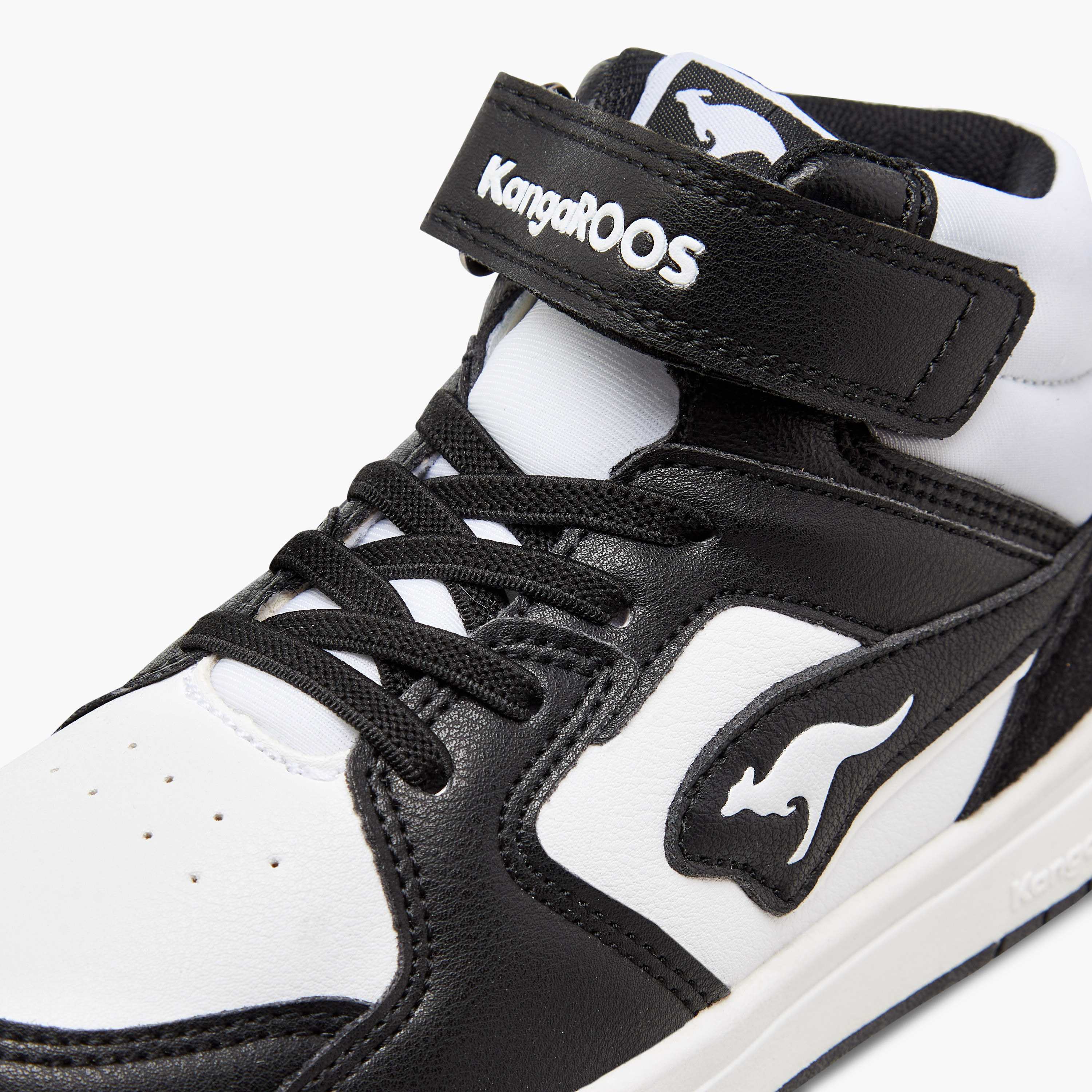 KangaROOS Boys' Colourblock High Top Sneakers with Hook and Loop Closure-boys-shoes-sneakers-image-9