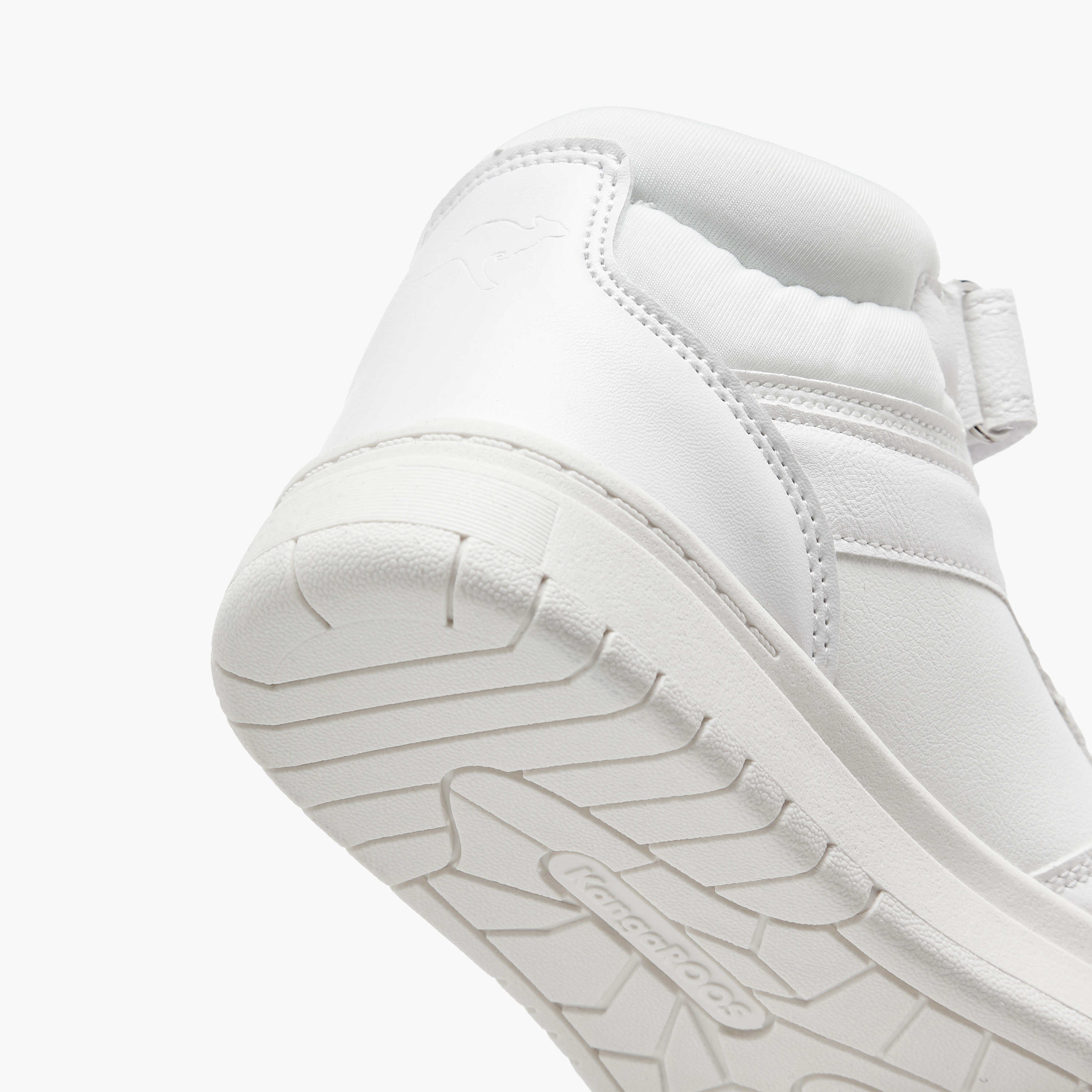 KangaROOS Boys' Panelled High Top Sneakers with Hook and Loop Closure-boys-shoes-sneakers-image-5