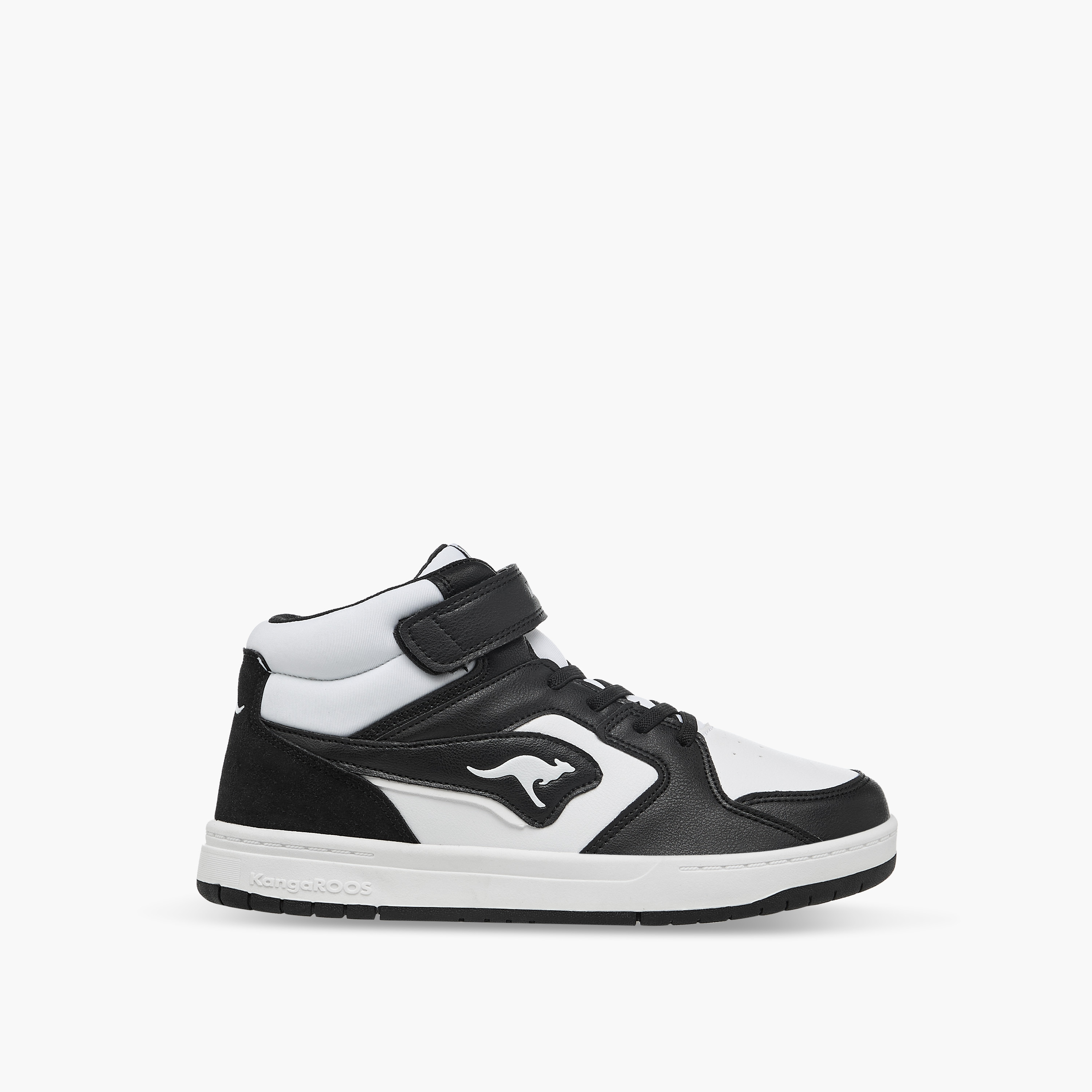 KangaROOS Women's Colourblock High Top Sneakers with Hook and Loop Closure-women-shoes-sneakers-image-3