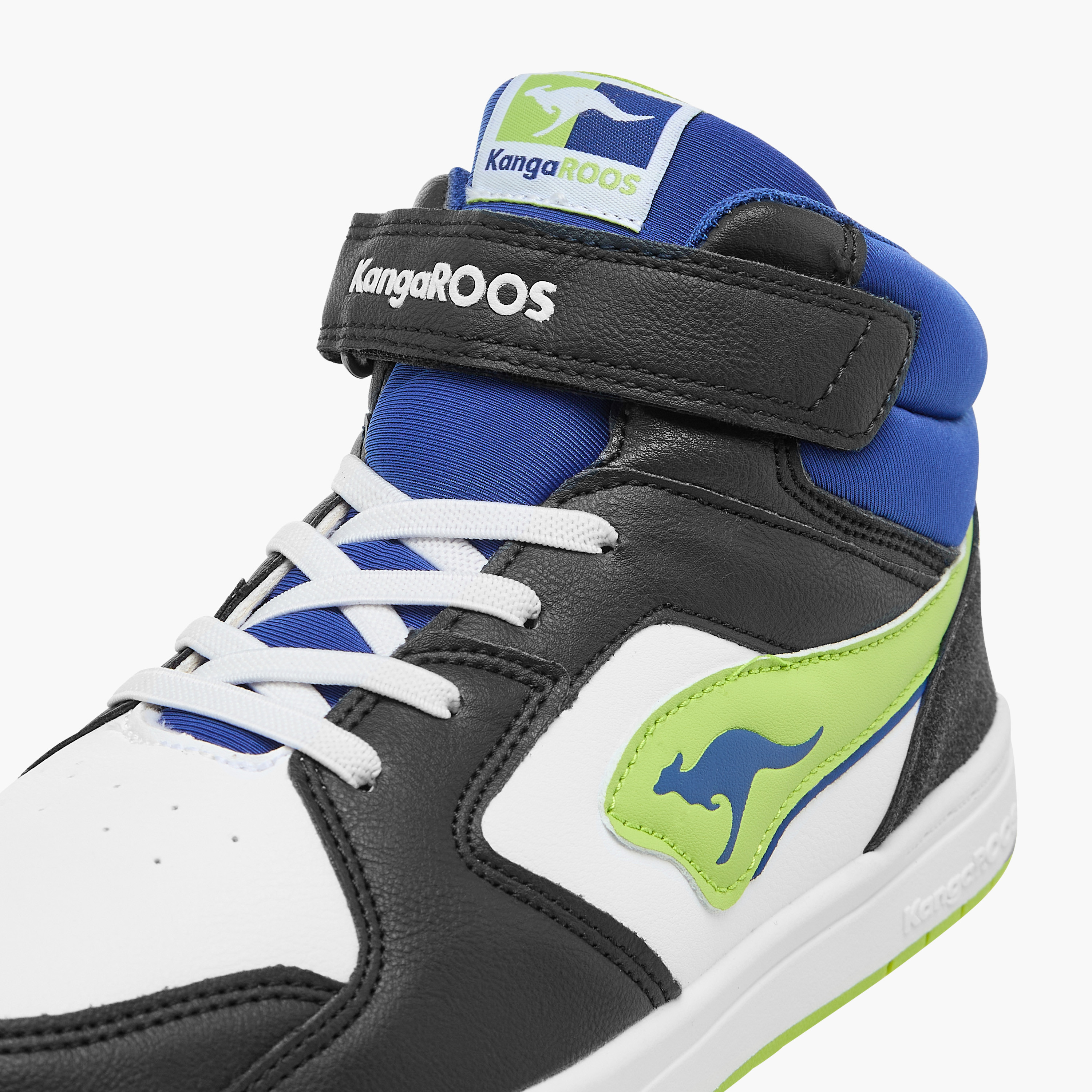 KangaROOS Women's Colourblock High Top Sneakers with Hook and Loop Closure-women-shoes-sneakers-image-4