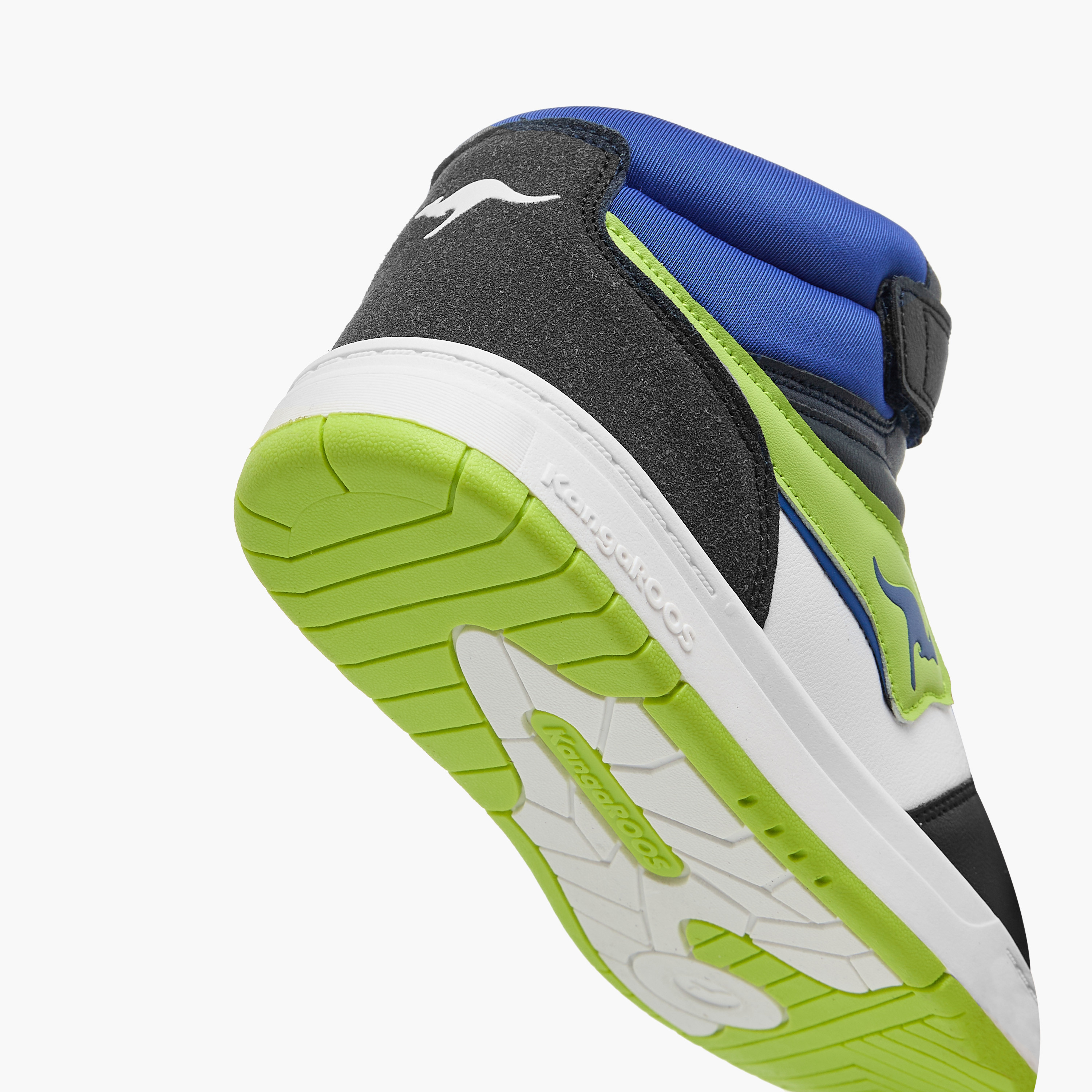 KangaROOS Women's Colourblock High Top Sneakers with Hook and Loop Closure-women-shoes-sneakers-image-5