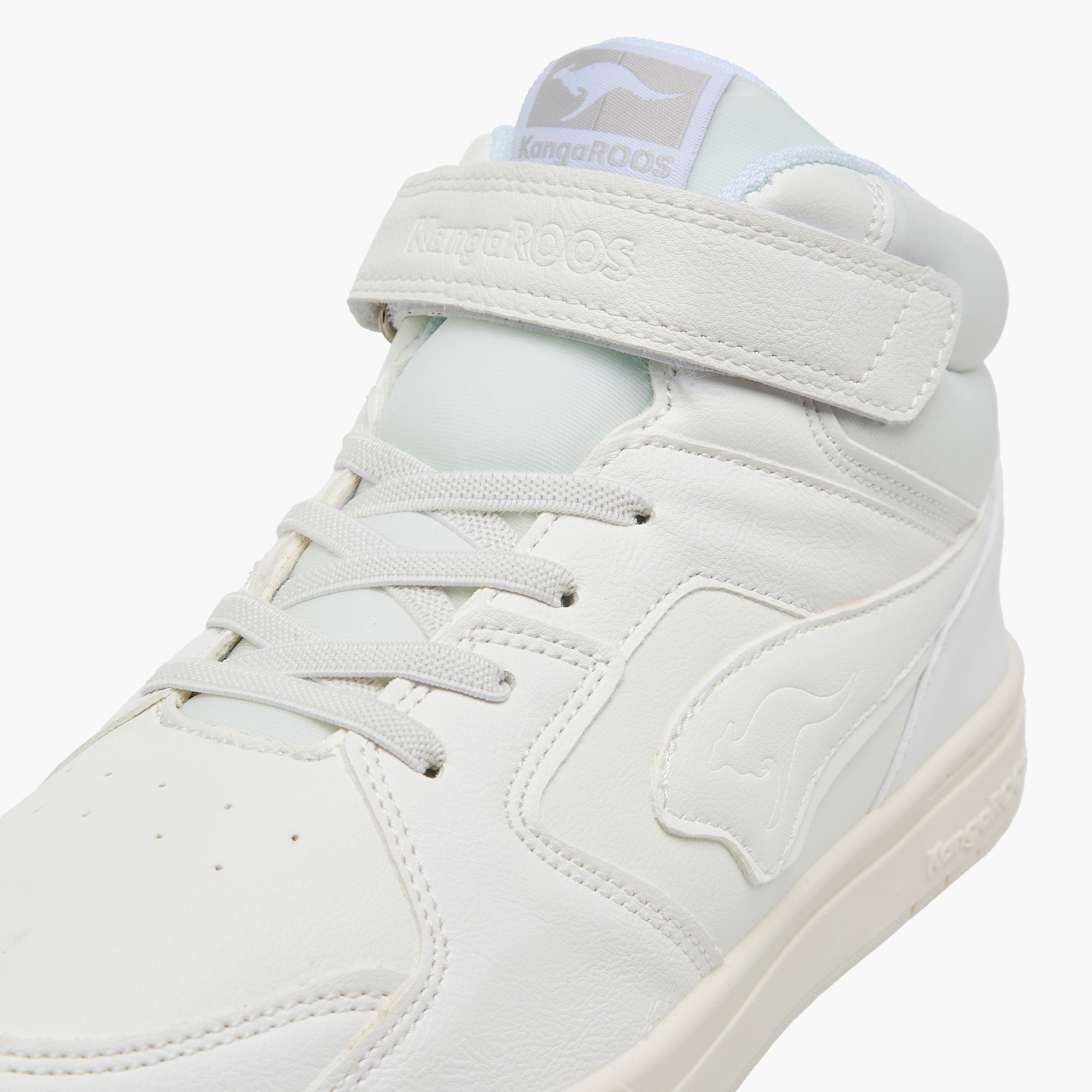 KangaROOS Women's Panelled High Top Sneakers with Hook and Loop Closure-women-shoes-sneakers-image-4