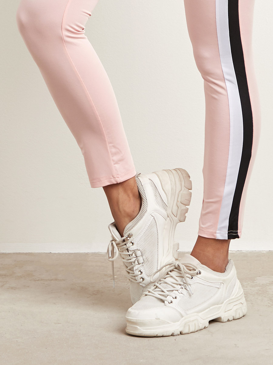 Styli Side Striped Elasticised Leggings-women-clothing-leggings-image-4