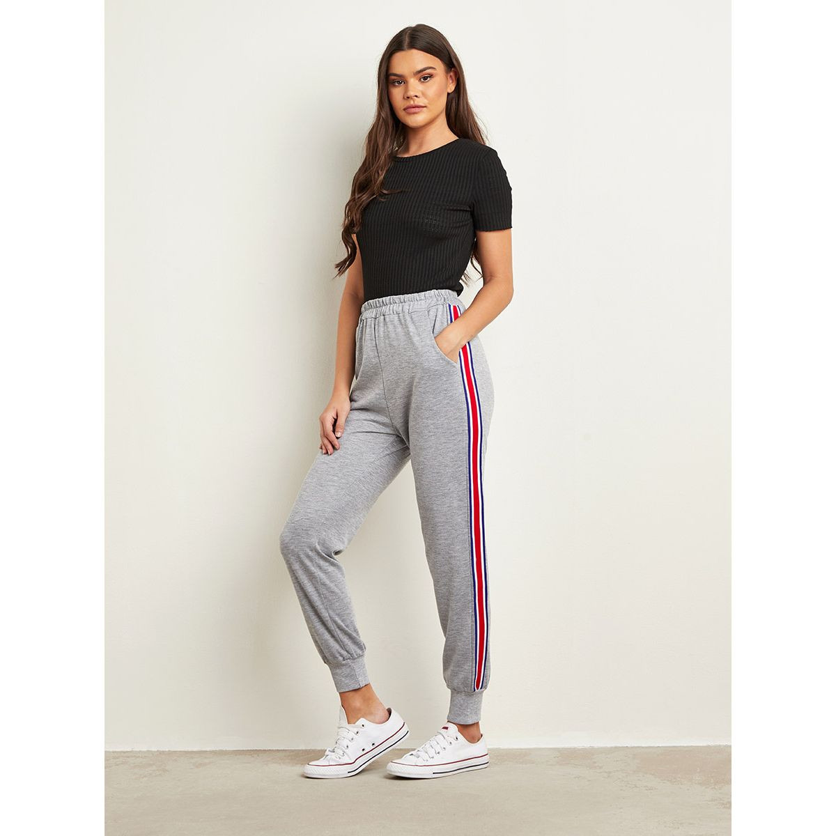 Styli Contrast Side Stripe High Rise Jogger-women-clothing-bottoms-joggers-image-5