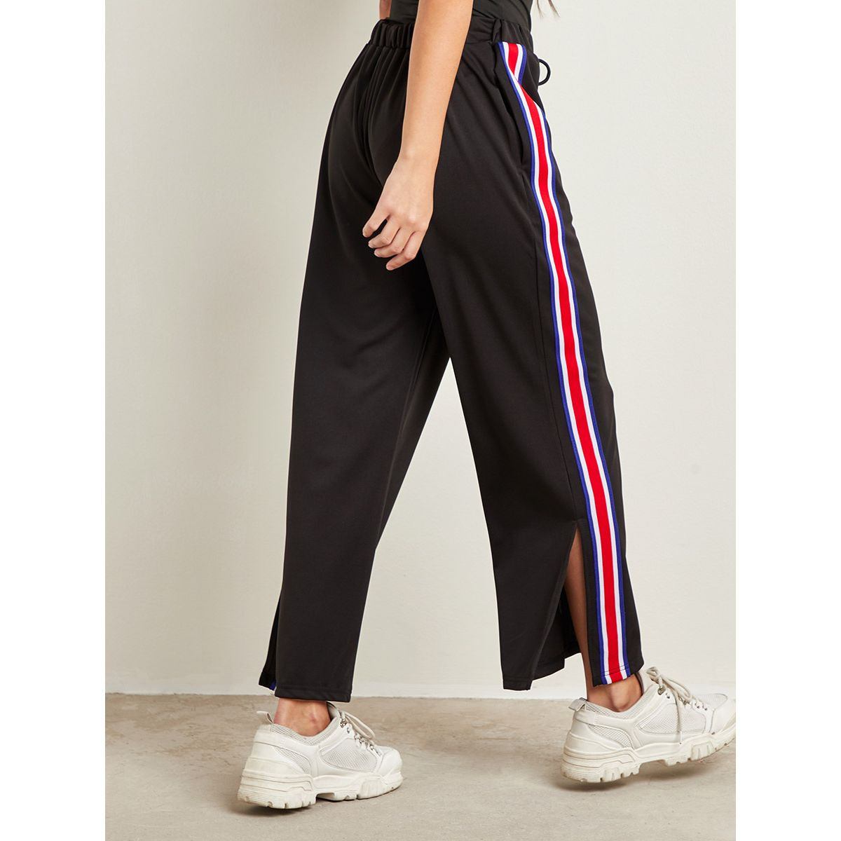 بنطلون واسع الأرجل بخط جانبي من ستايلي-women-clothing-trousers-image-3