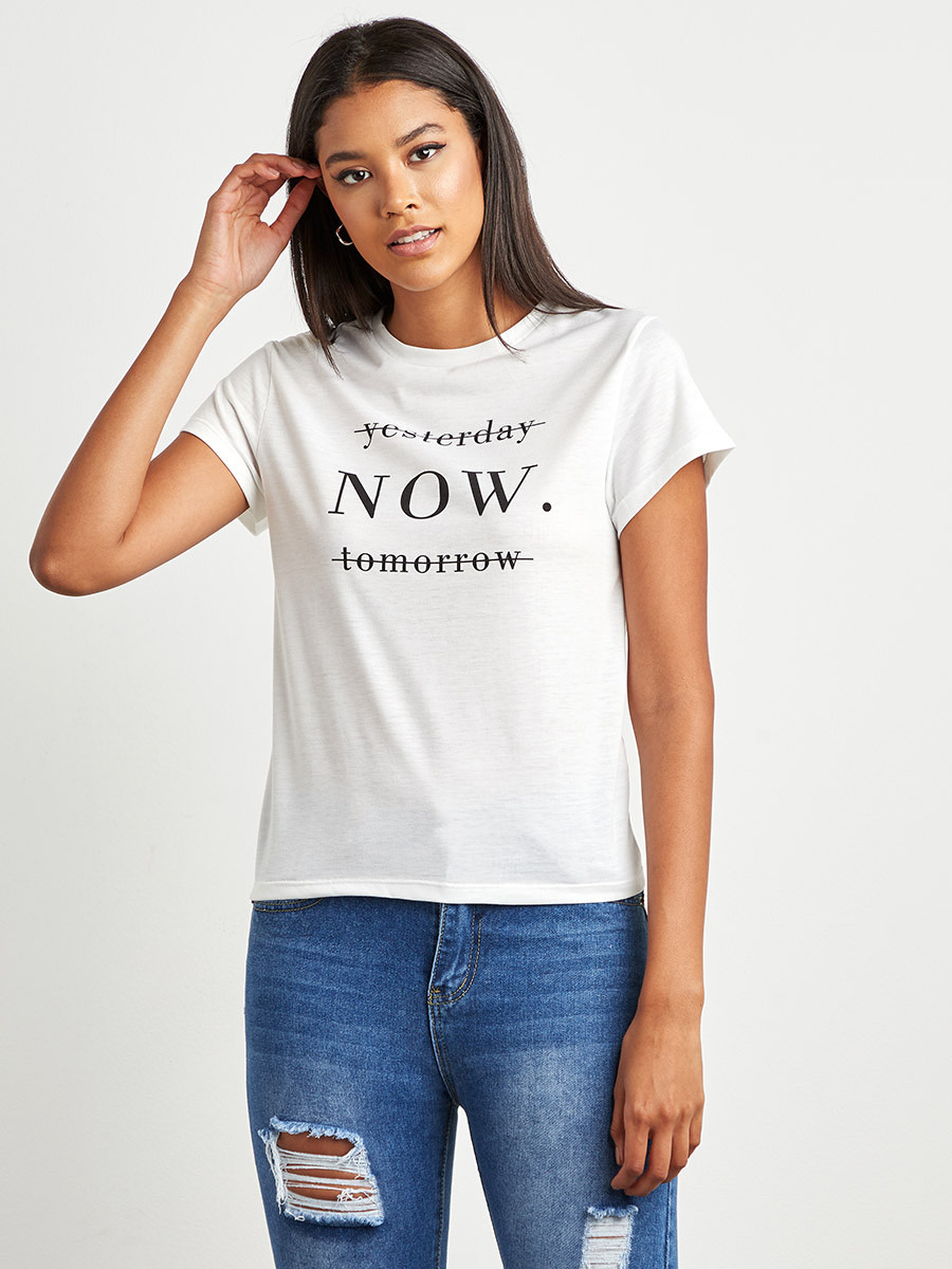 تبشيرت بطبعة من ستايلي-women-clothing-tshirts-image-1