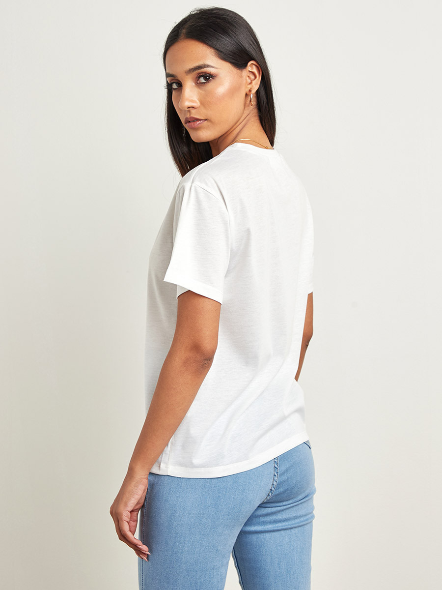 تيشيرت مطبوع بقصة واسعة من ستايلي-women-clothing-tshirts-image-3