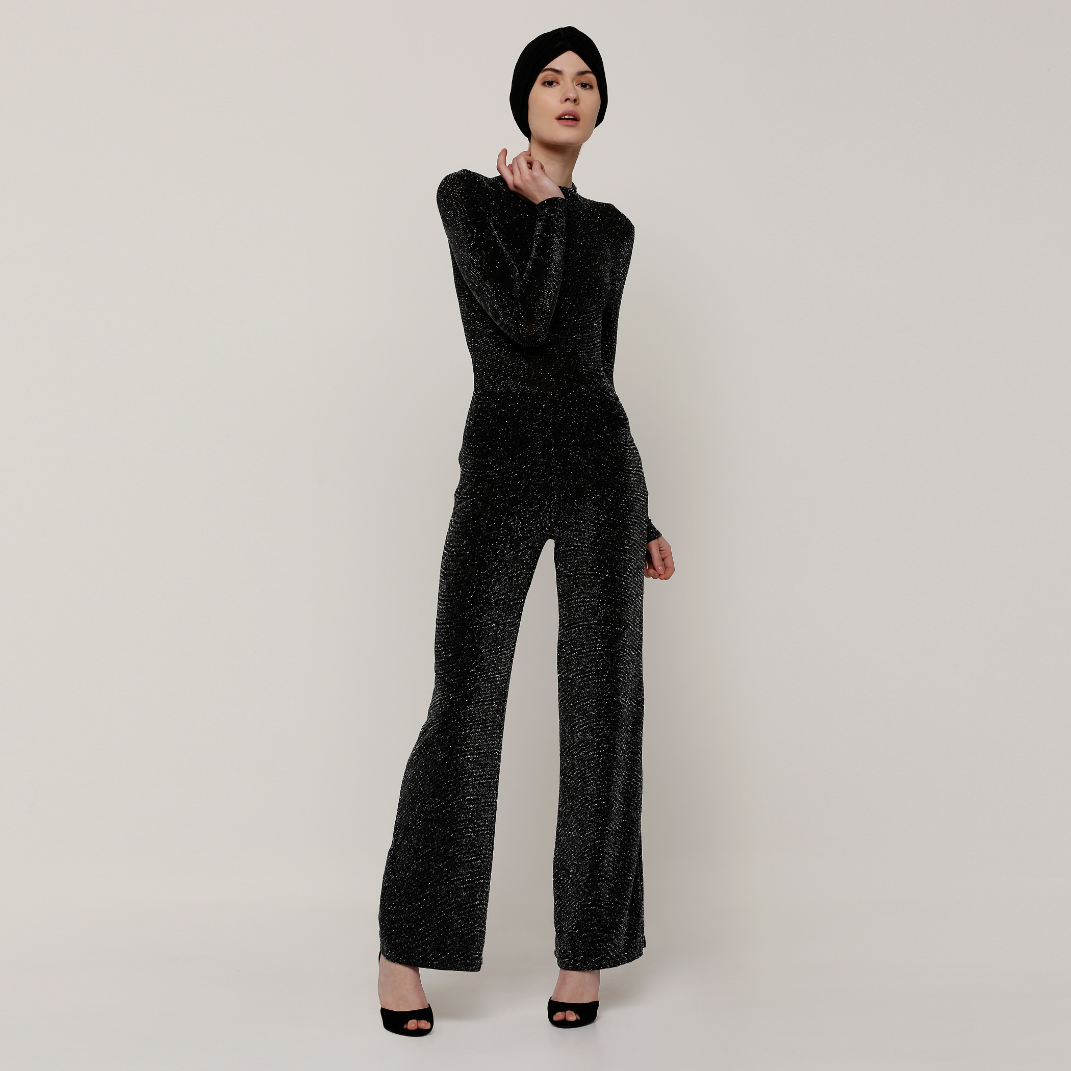 Long sleeve high neck 2025 jumpsuit