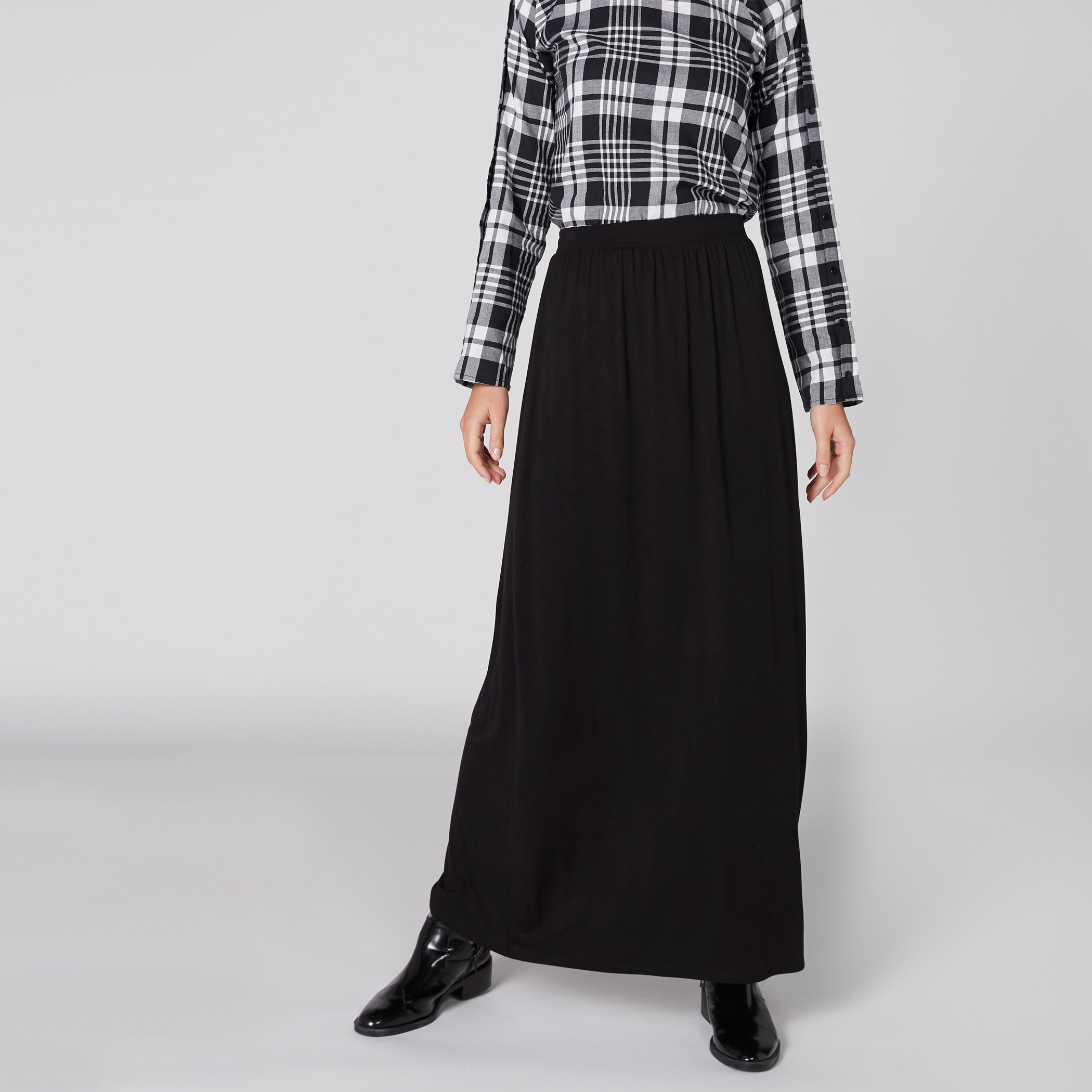 Buy A Line Maxi Skirt with Elasticised Waistband Splash Bahrain