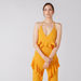 Full Length Jumpsuit with Tie Up and Ruffle Detail-Jumpsuits and Playsuits-thumbnail-1