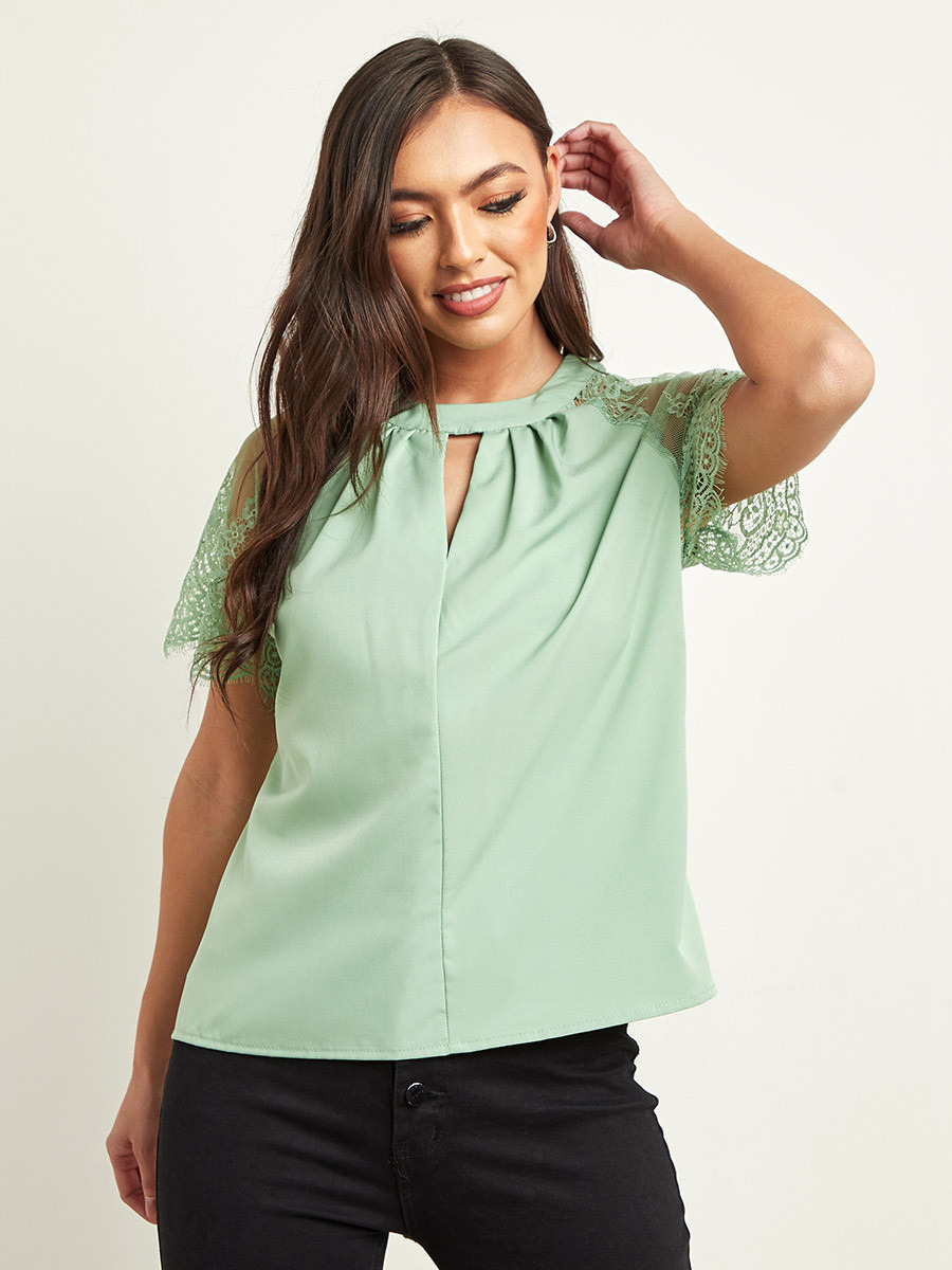 بلوزة بأكمام دانتيل من ستايلي-women-clothing-shirtsandblouses-blouses-image-4