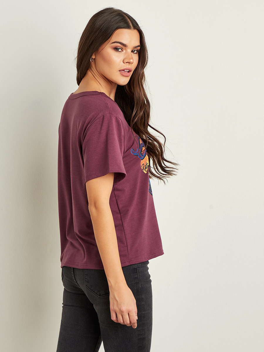 تيشيرت بطبعات وأكمام قصيرة من ستايلي-women-clothing-tshirts-image-3