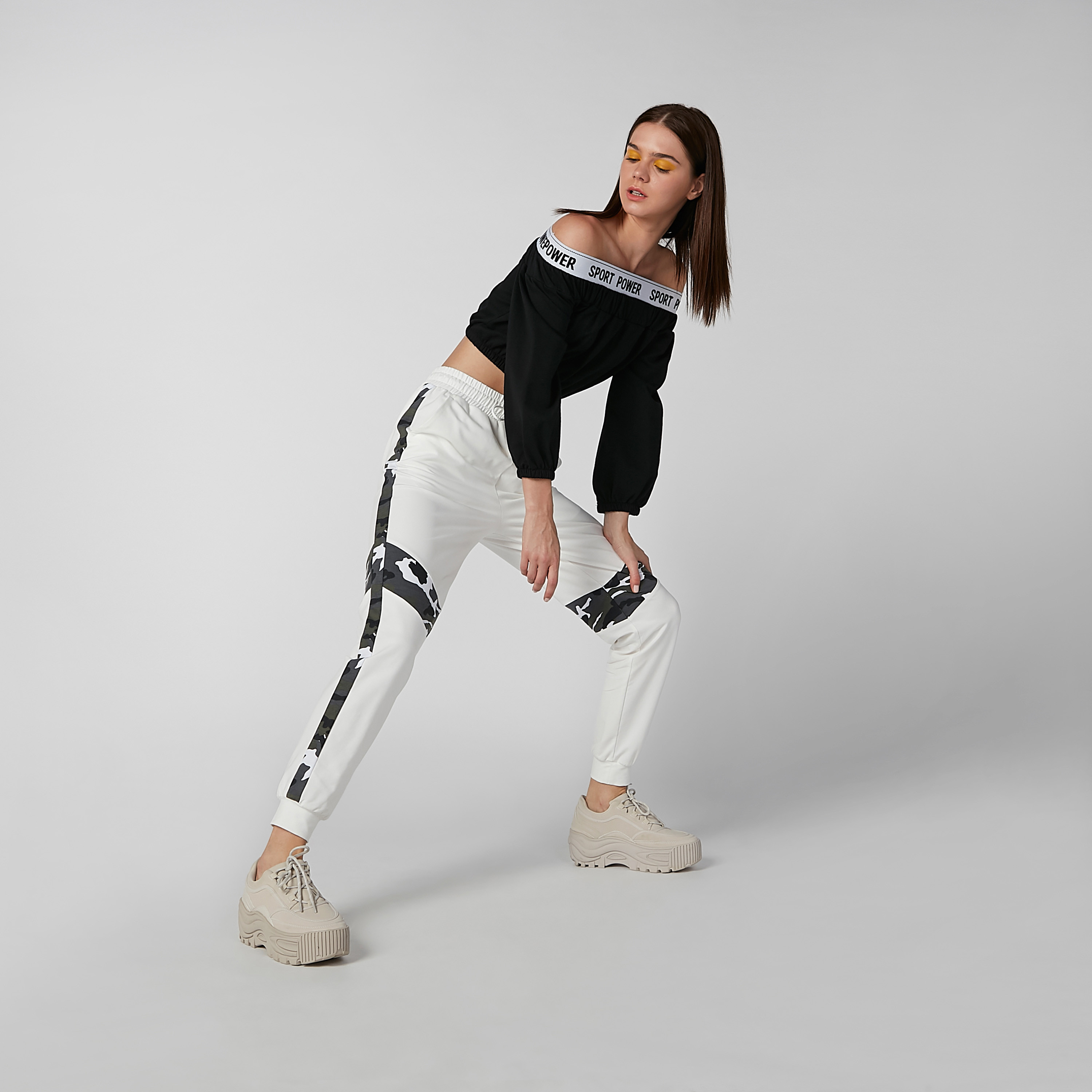 Full Length Printed Jog Pants with Pocket Detail and Drawstring-women-clothing-bottoms-joggers-image-2