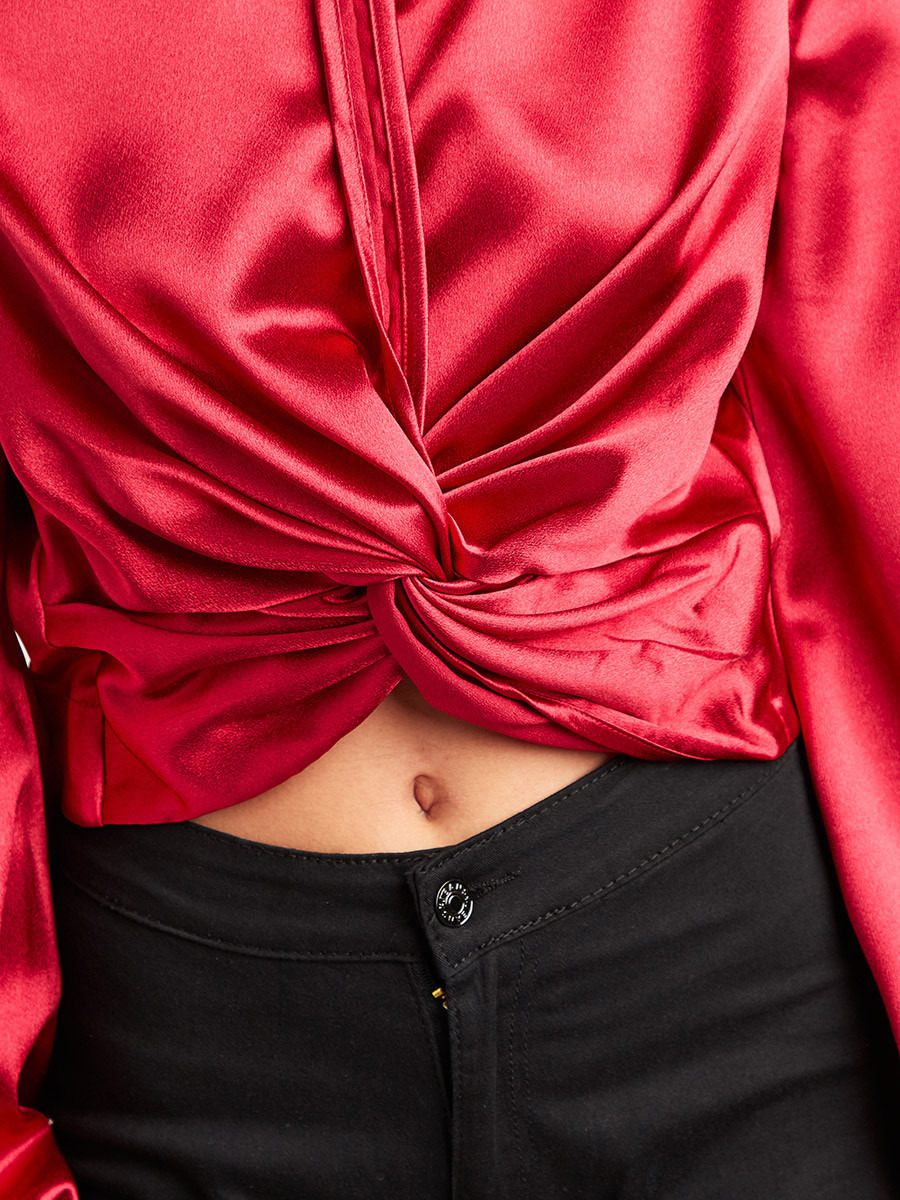بلوزة بكسرات وأكمام طويلة من ستايلي-women-clothing-shirtsandblouses-blouses-image-4