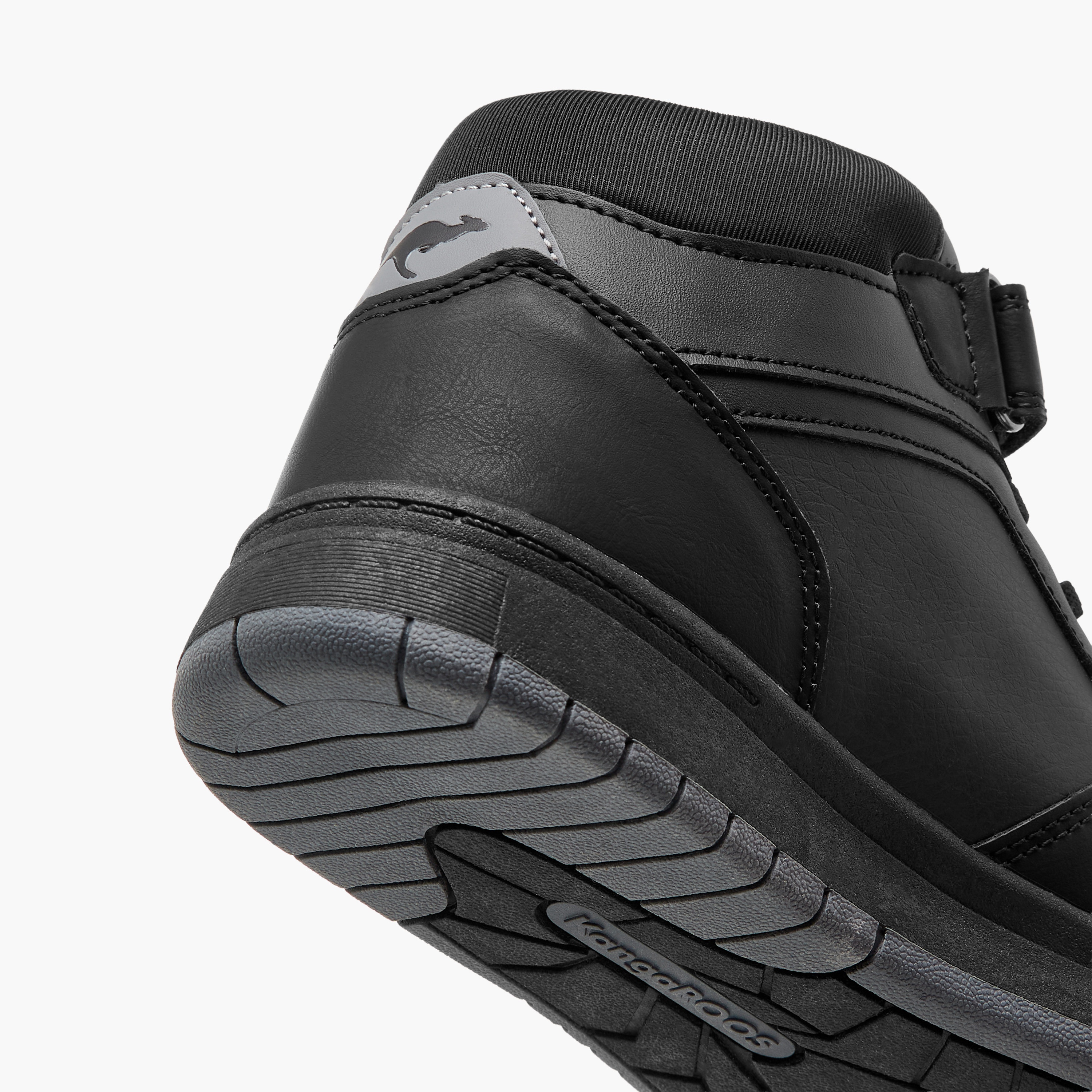 KangaROOS Boys' Panelled High Top Sneakers with Hook and Loop Closure-boys-shoes-sneakers-image-10