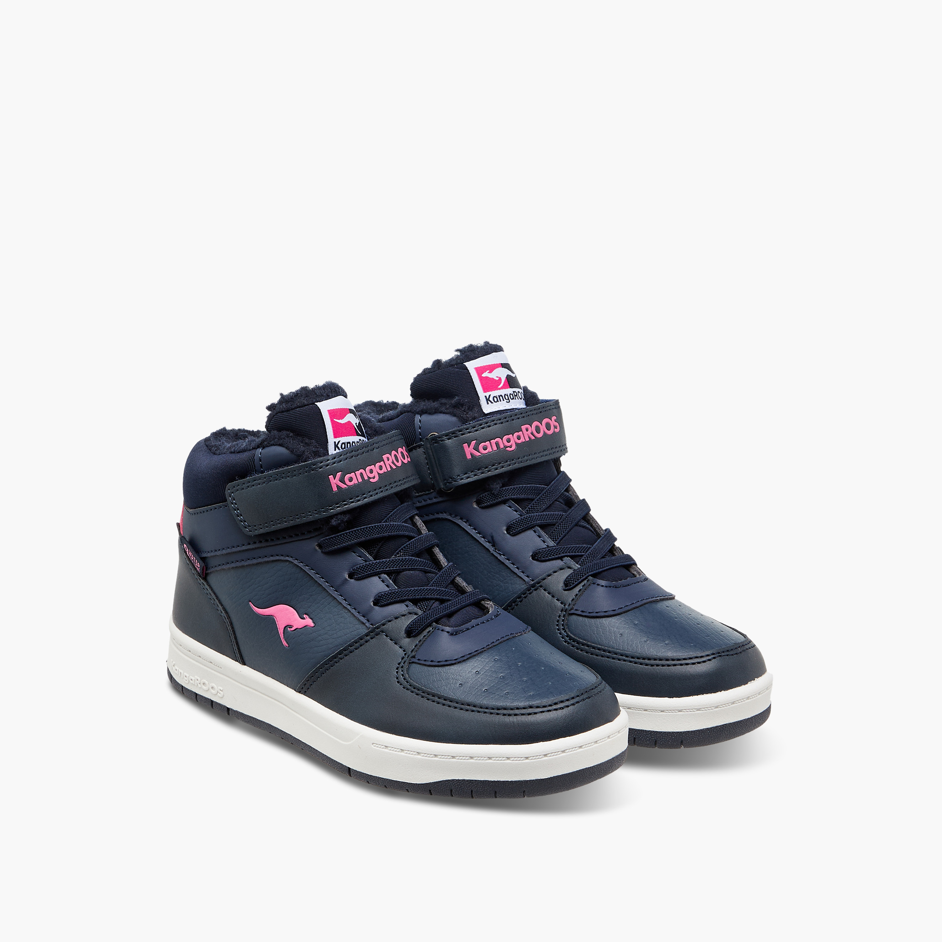 حذاء برقبة عالية وشريط لاصق للبنات من كانجاروس-girls-shoes-sports-image-1