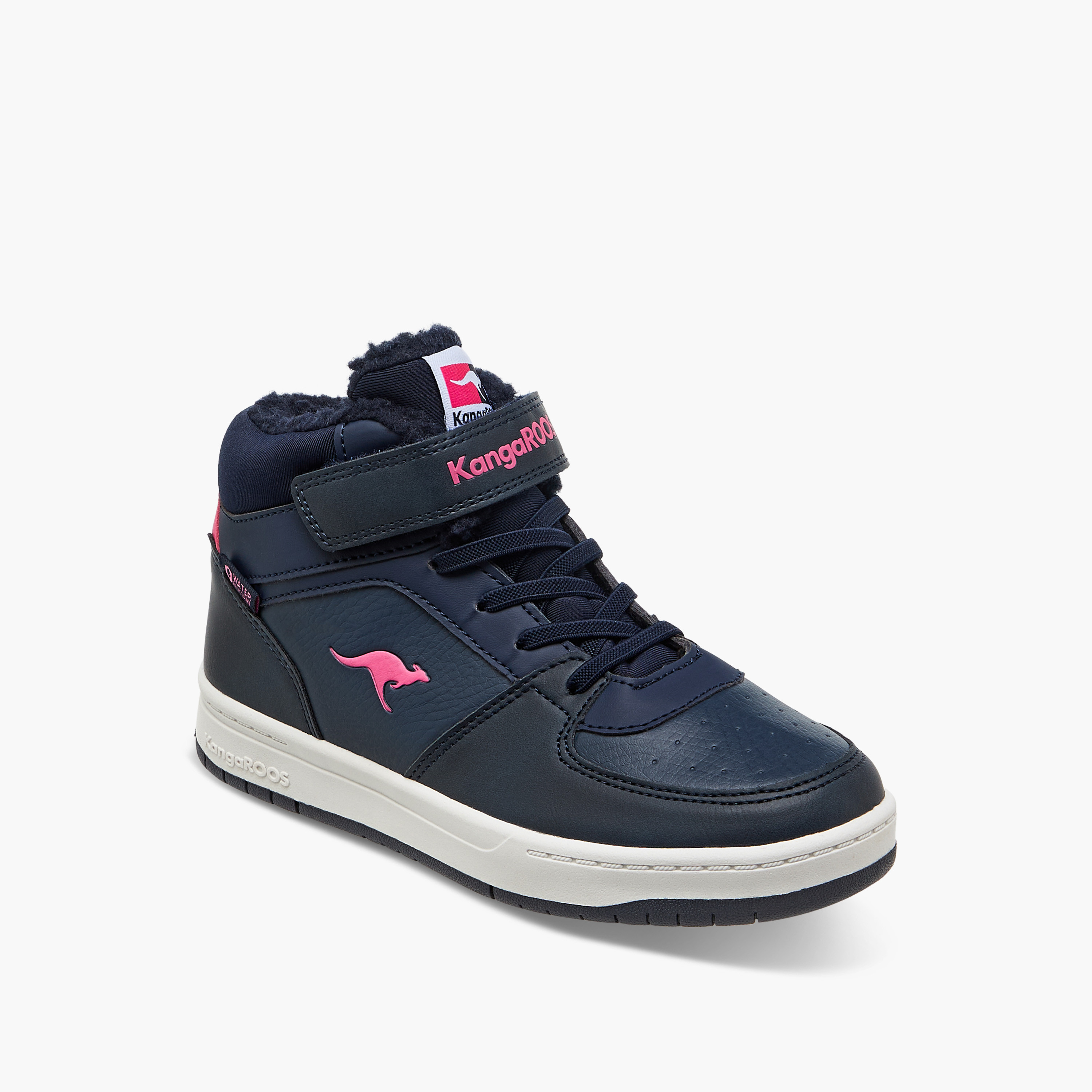 Kangaroos Girls Panelled Hook & Loop High Top Shoes-girls-shoes-sports-image-2