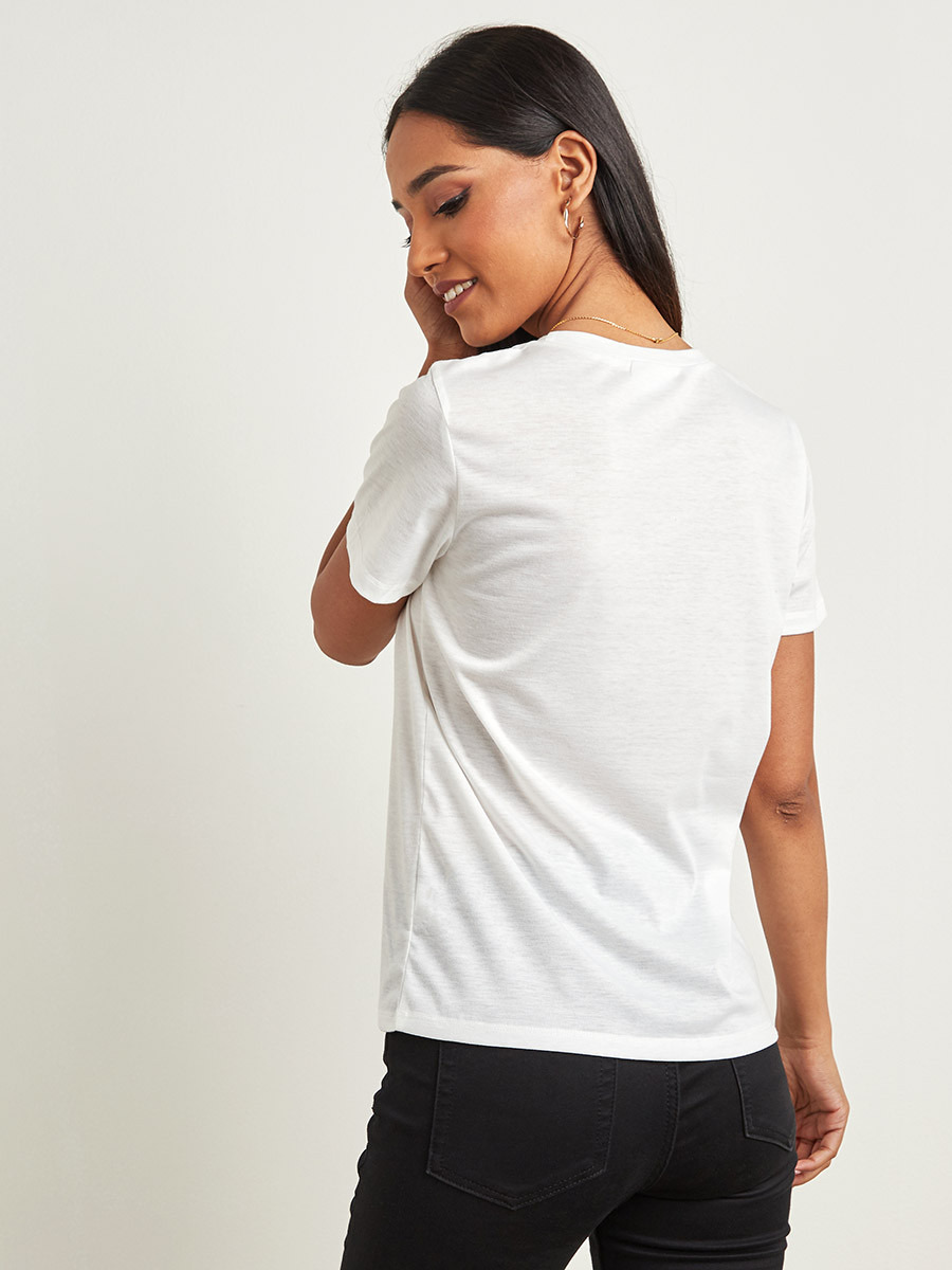 تيشيرت مطرز بأكمام قصيرة من ستايلي-women-clothing-tshirts-image-6