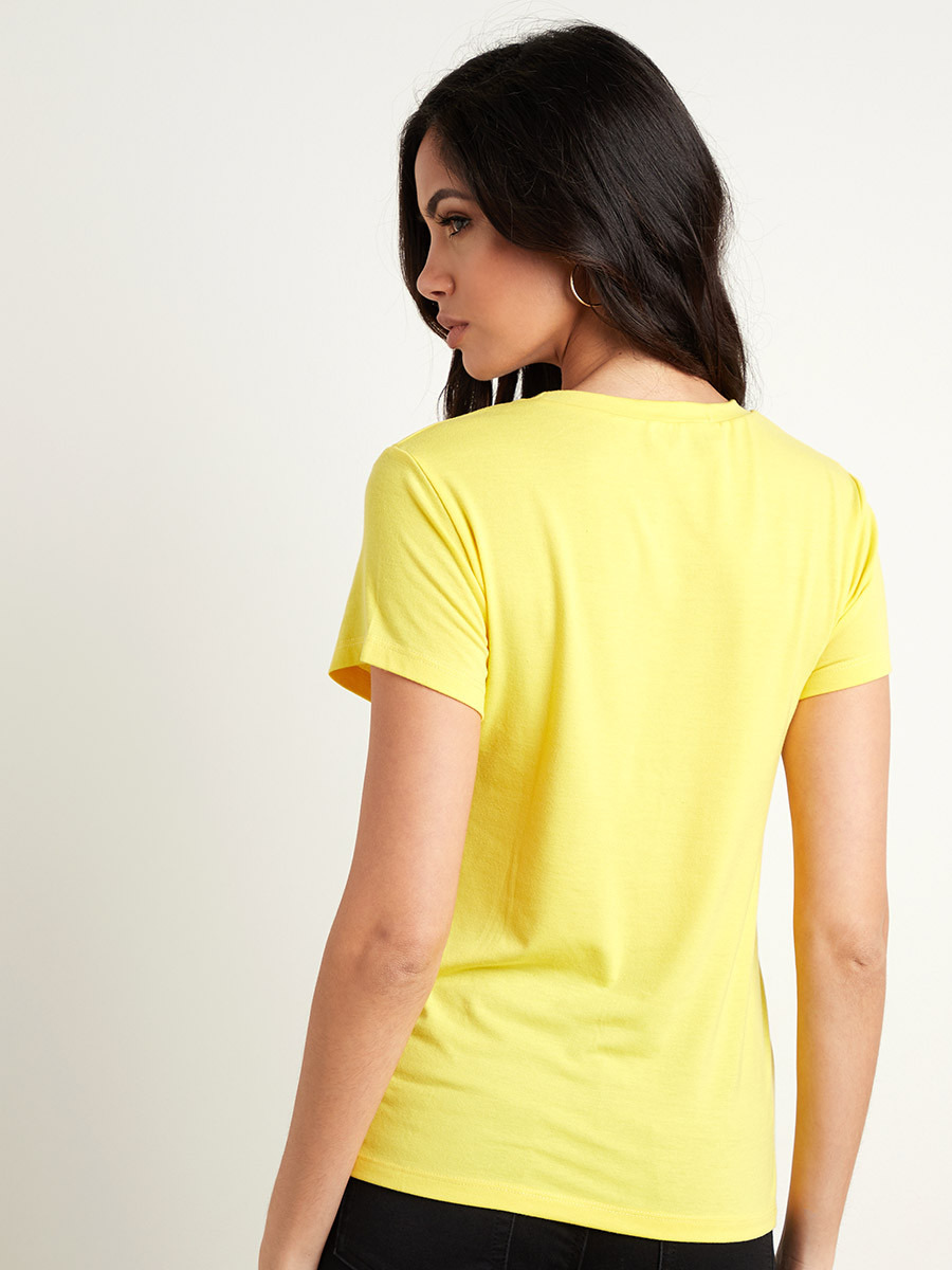 Styli Beaded Tassel Trim Detail Boxy T-shirt-women-clothing-tshirts-image-4