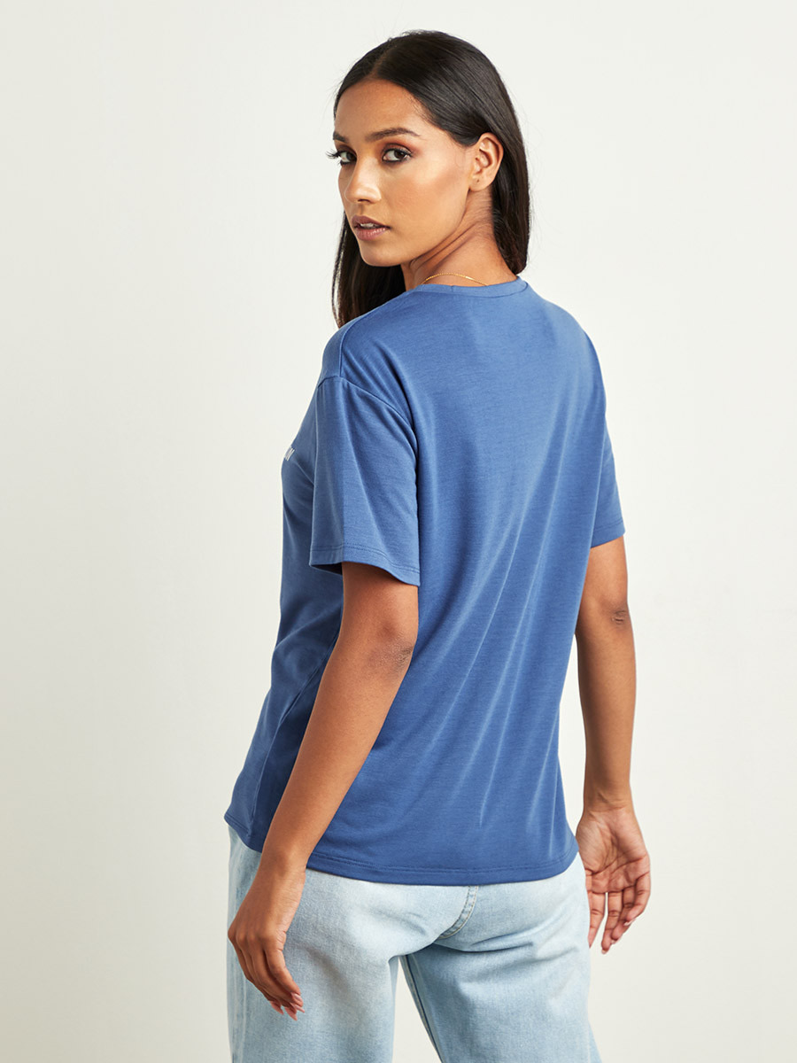 تيشيرت مطبوع بقصة واسعة من ستايلي-women-clothing-tshirts-image-3