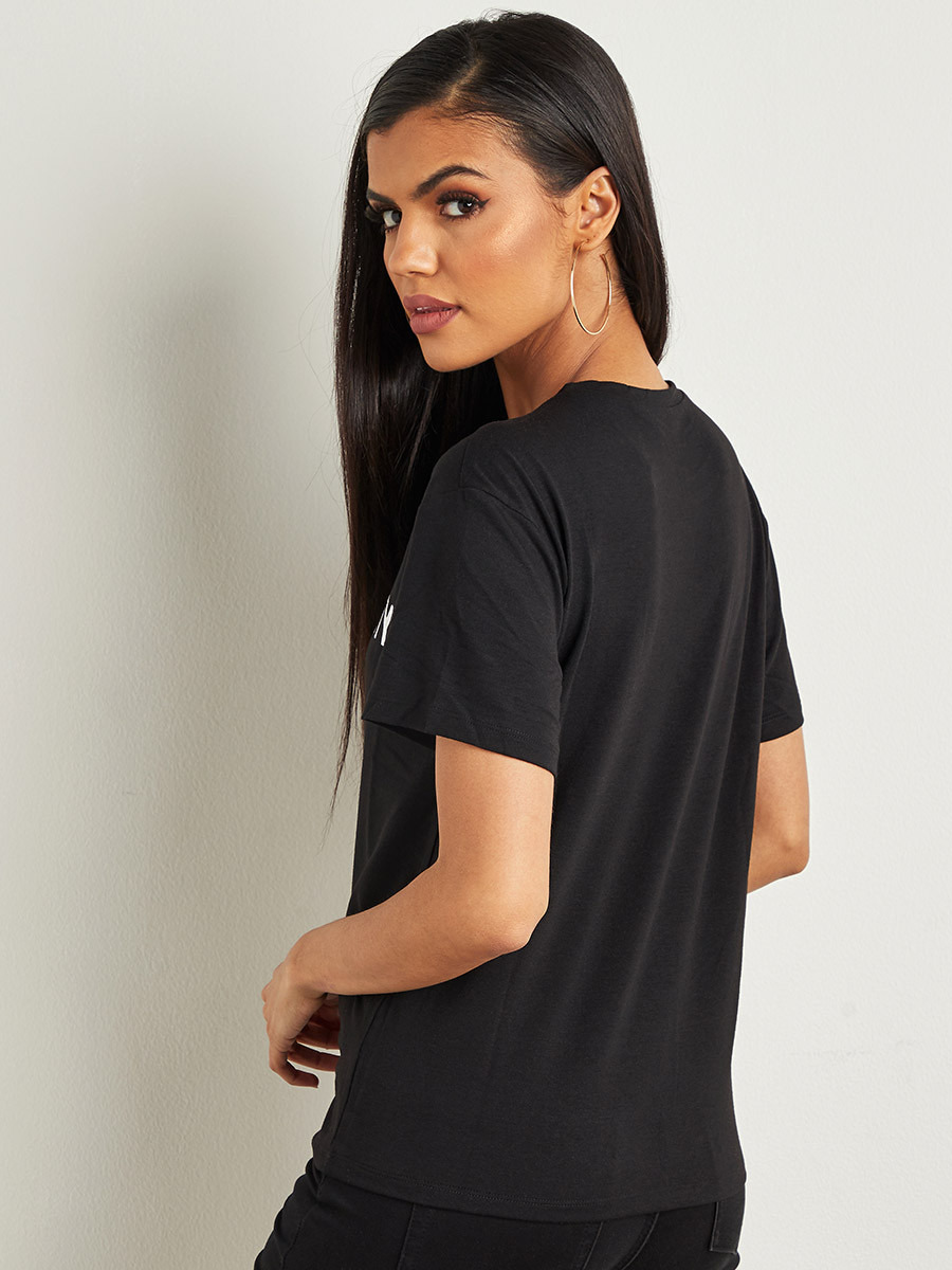 تيشيرت مطبوع بقصة واسعة من ستايلي-women-clothing-tshirts-image-4