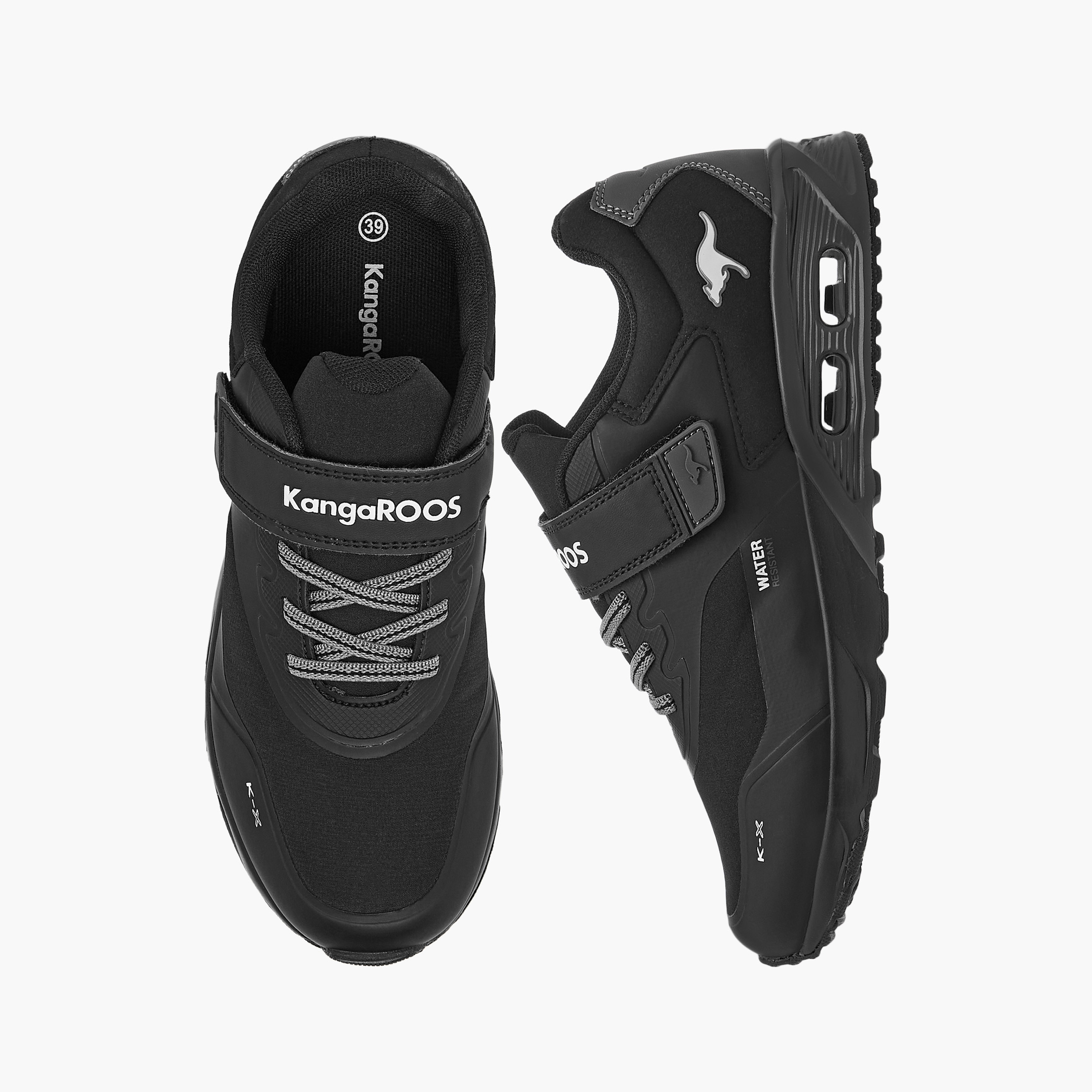 KangaROOS Women's Panelled Sports Shoes with Hook and Loop Closure-women-shoes-sports-image-1
