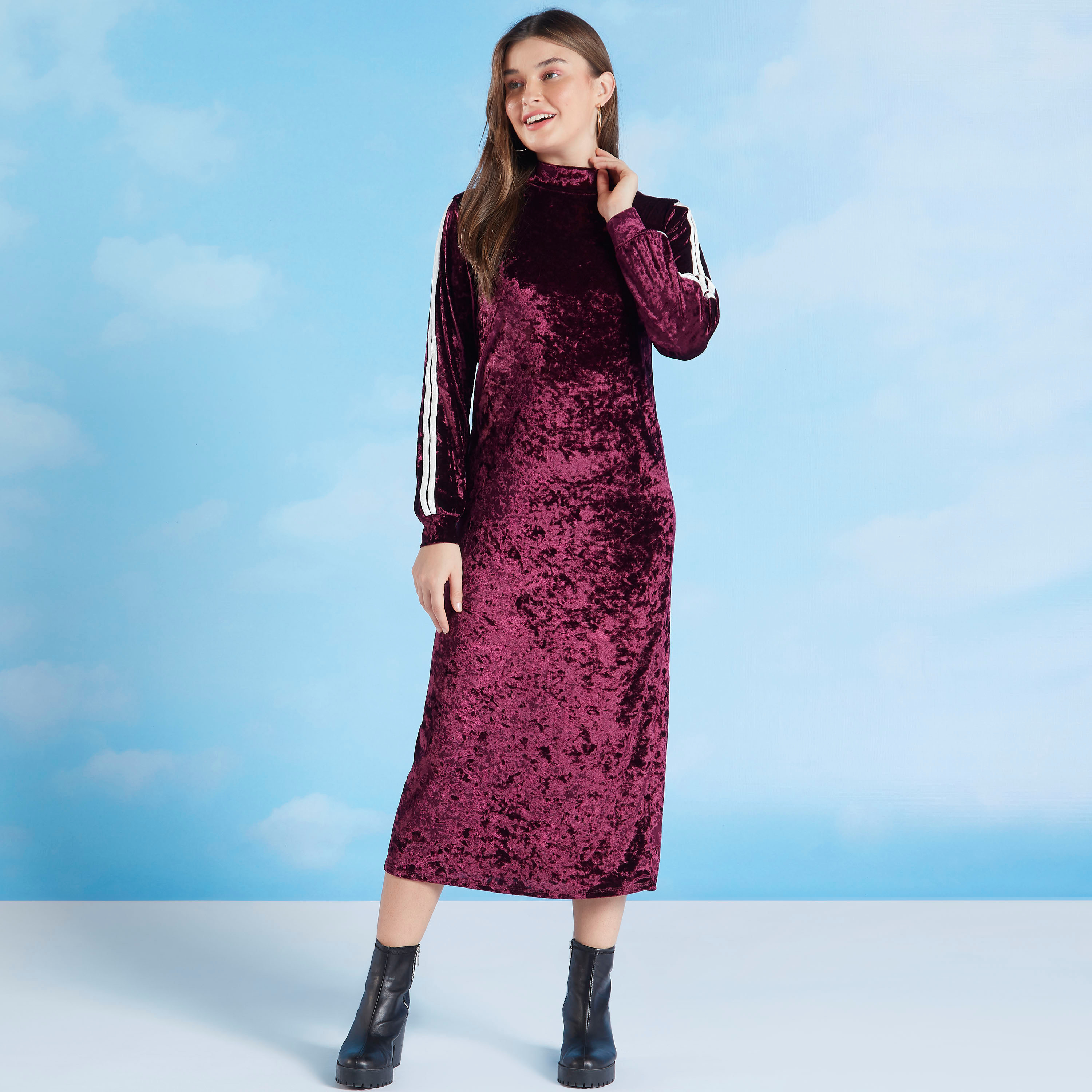 Velour hot sale shift dress