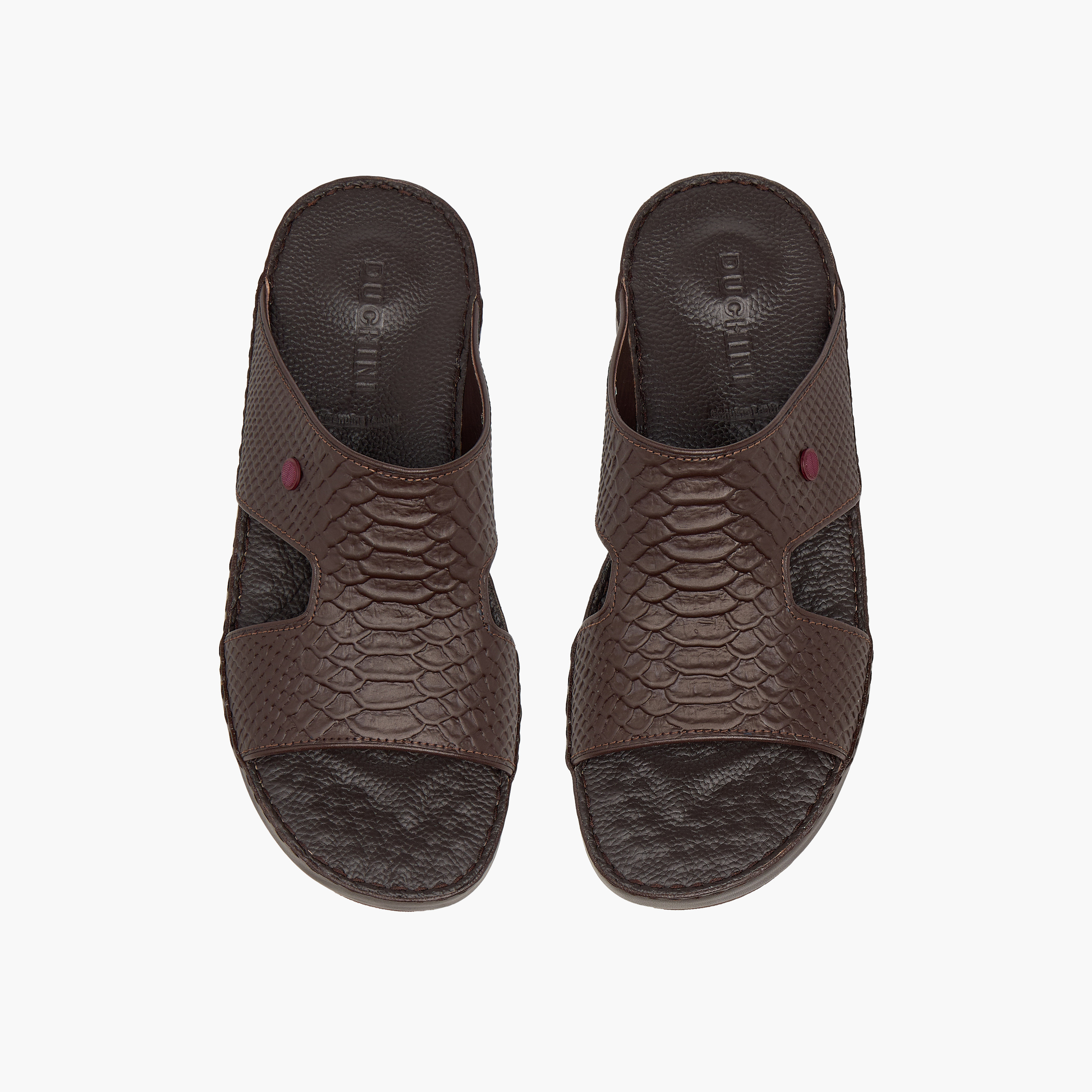 صندل عربي جلد بارز الملمس للرجال من دوشيني-men-shoes-sandals-image-1