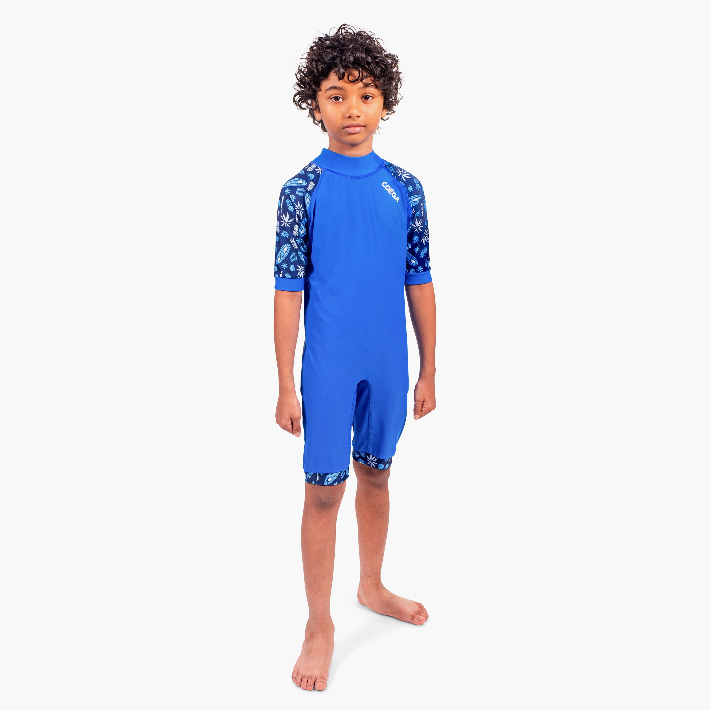 COEGA Boys One-Piece Swimsuit, Navy Blue Surf-sports-boys-clothing-swimwear-image-1