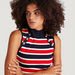 Striped Sleeveless Sweater with Button Detail and High Neck-Sweaters-thumbnailMobile-2