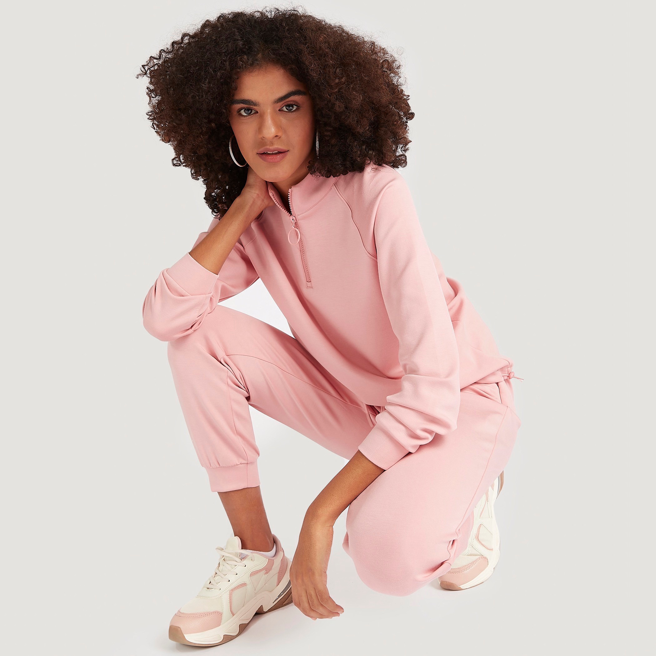 Solid Mid-Rise Jog Pants with Drawstring Closure and Pockets-women-clothing-bottoms-joggers-image-6