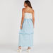 Solid Maxi Tiered A-line Dress with Straps-Dresses-thumbnailMobile-3